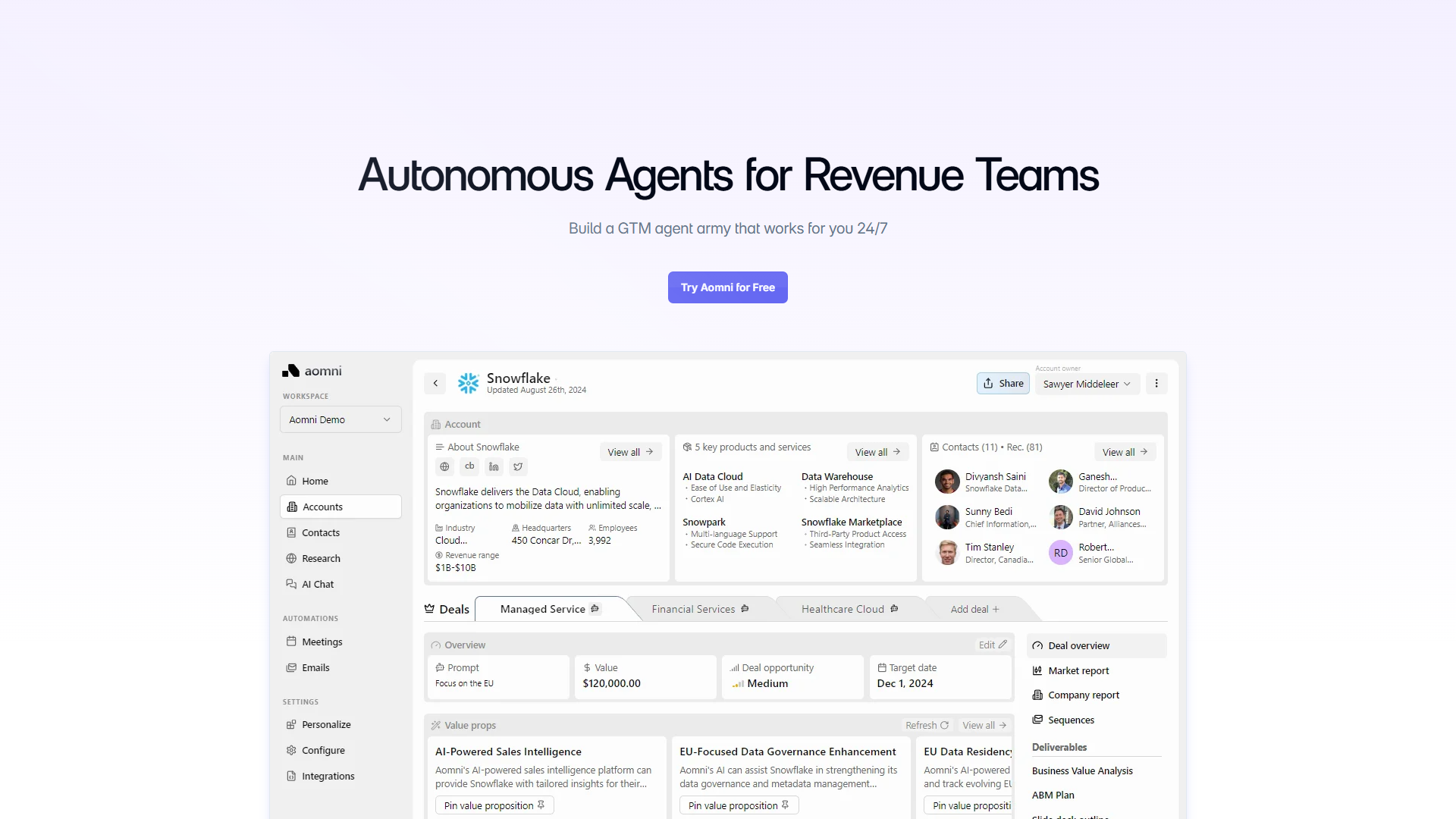 aomni product screenshot