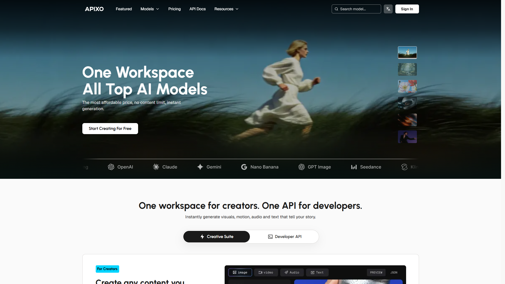 APIXO product screenshot