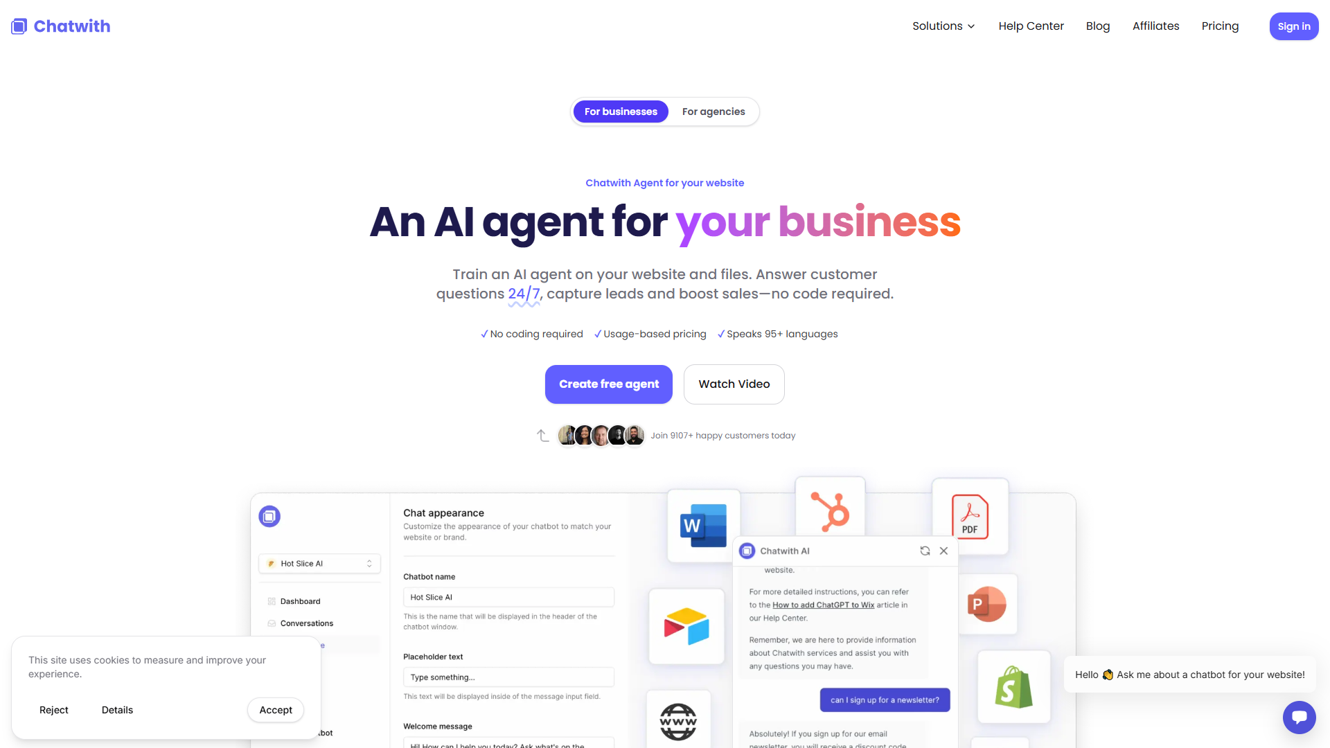 Chatwith product screenshot