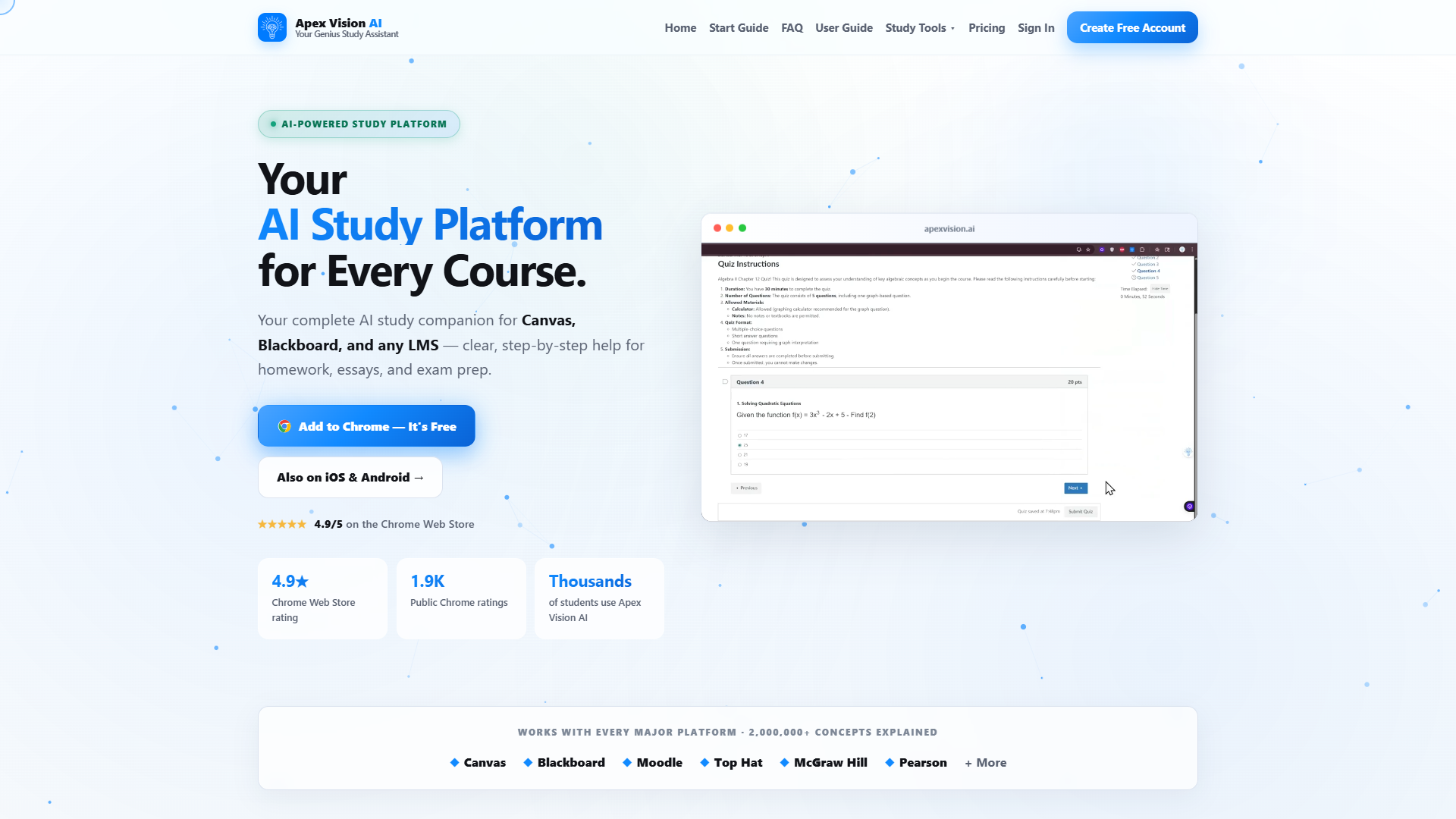 Apex Vision AI product screenshot