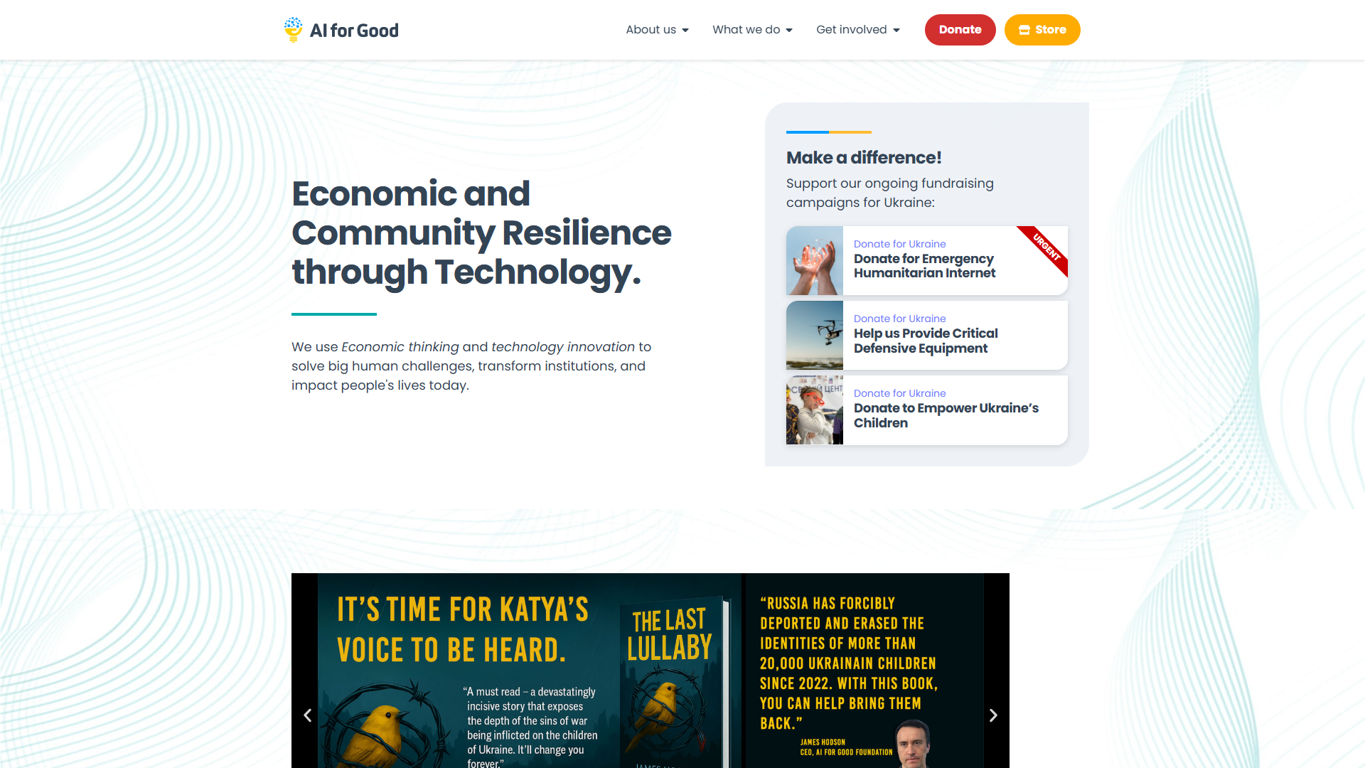 AI for Good Foundation product screenshot