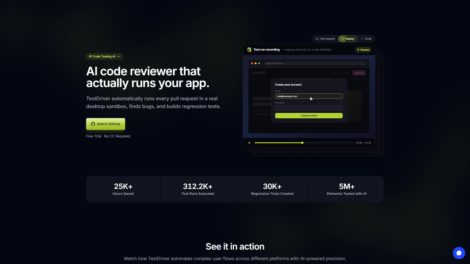 TestDriver product screenshot