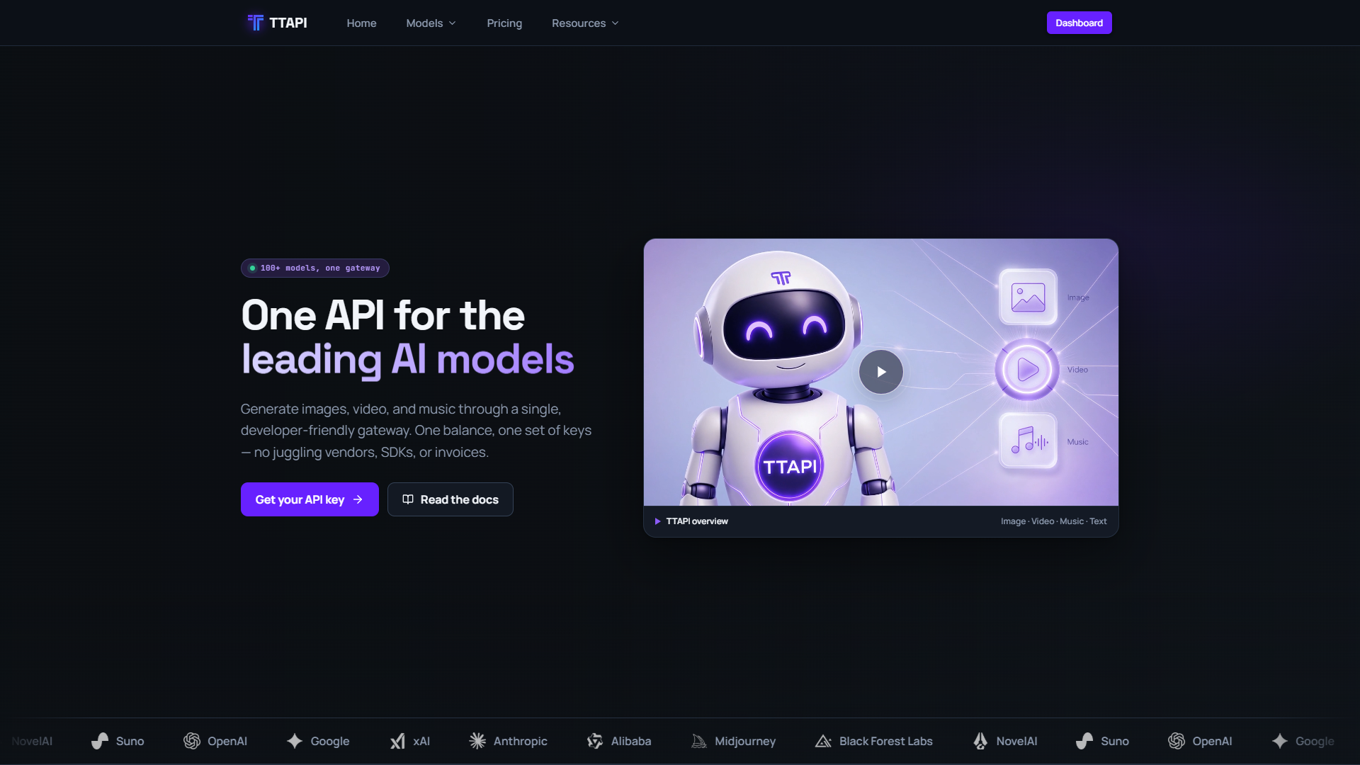 TTAPI product screenshot