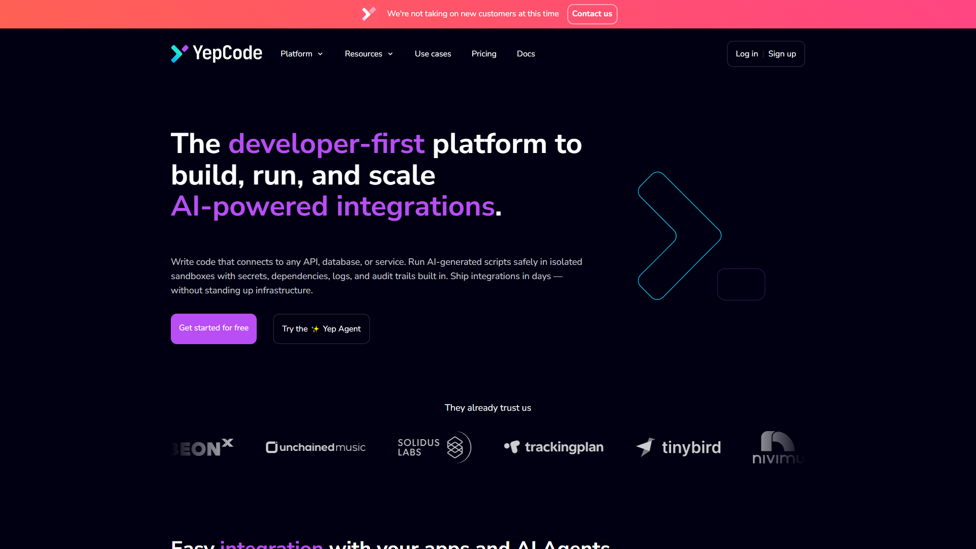 YepCode product screenshot