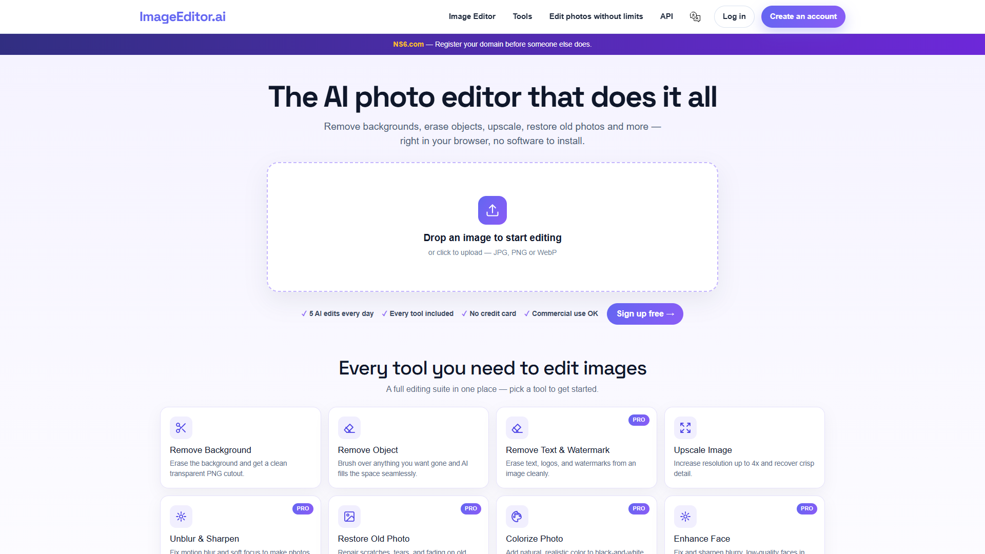 ImageEditor.ai product screenshot