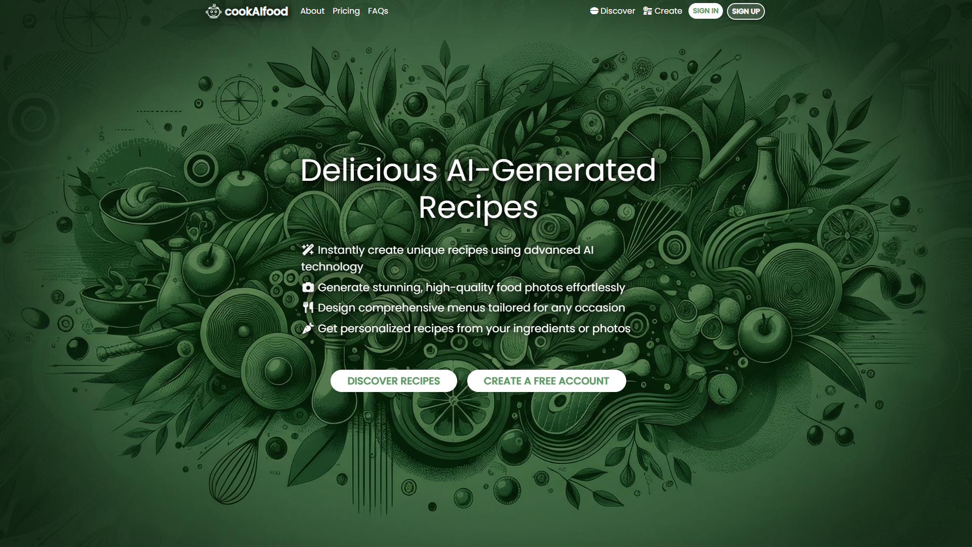 cookAIfood product screenshot