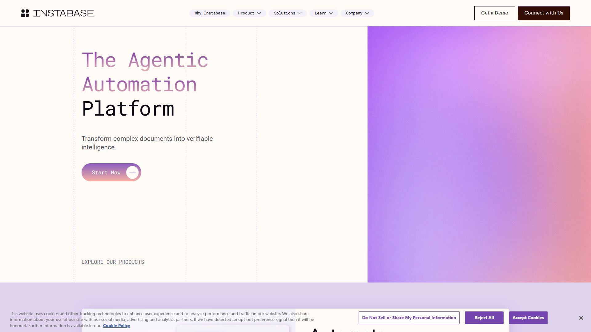 Instabase product screenshot