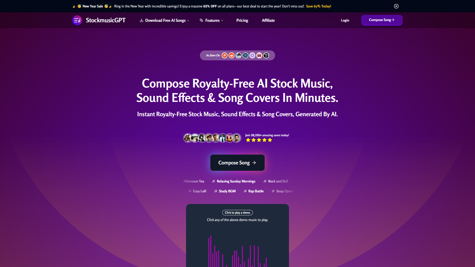 StockmusicGPT product screenshot
