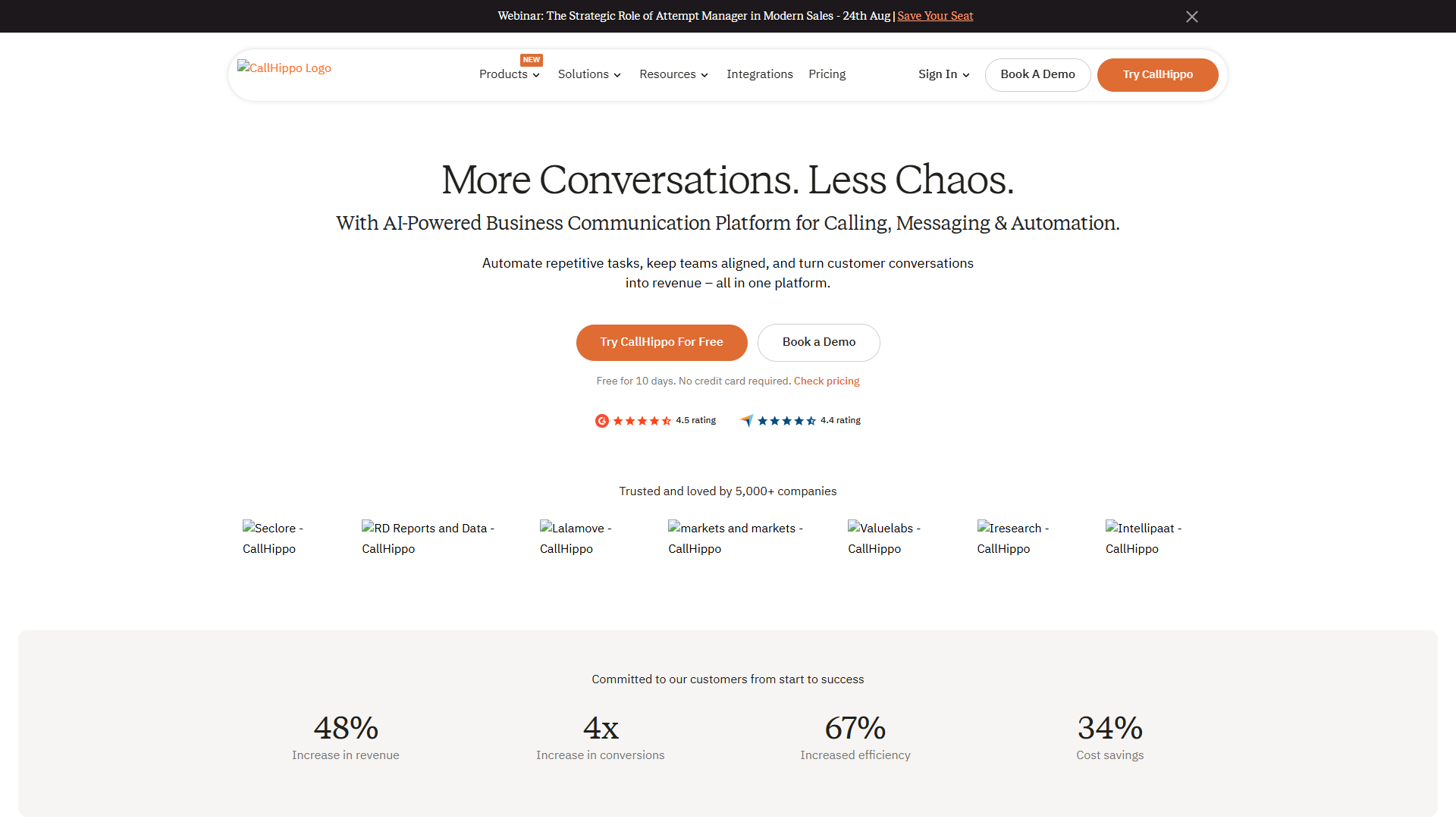 CallHippo product screenshot