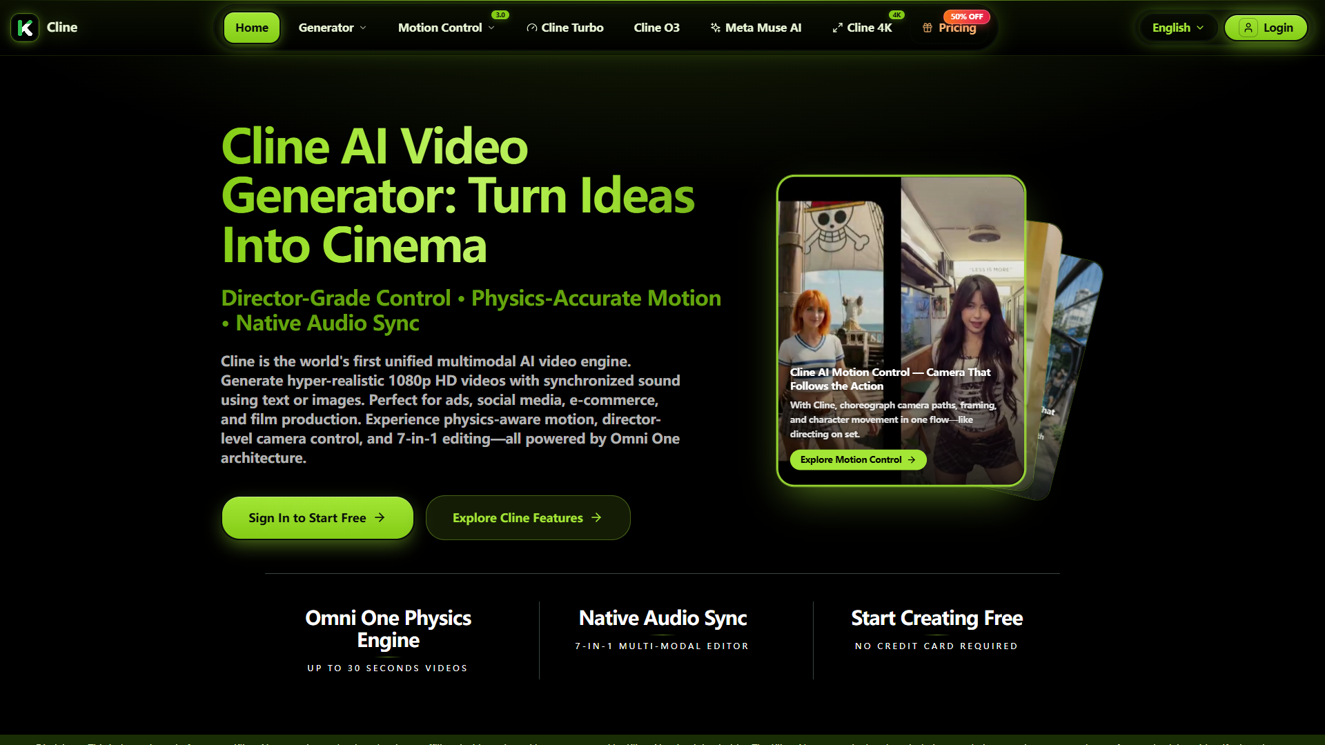 Cline product screenshot