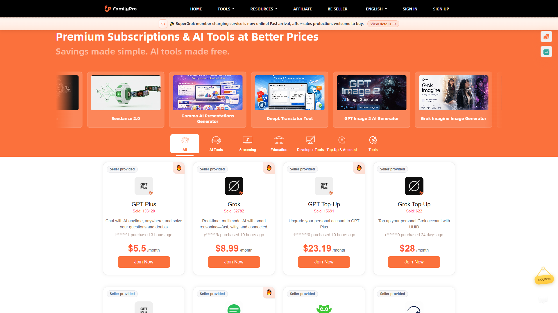 FamilyPro product screenshot