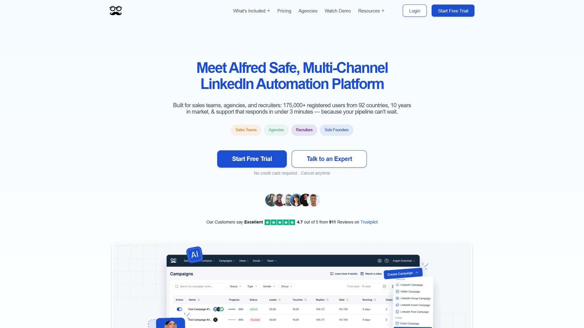 Meet Alfred product screenshot