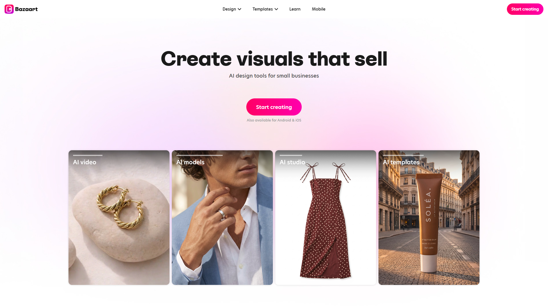 Bazaart product screenshot