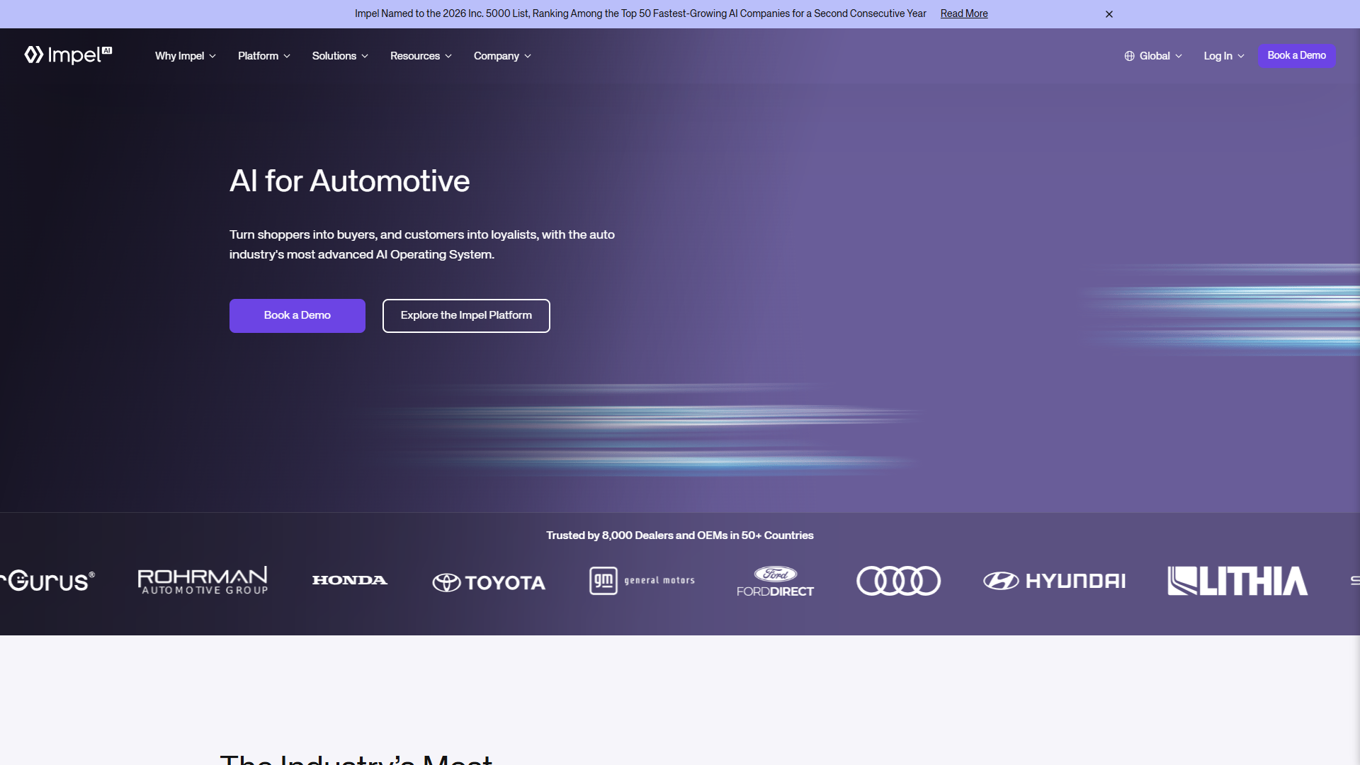 Impel product screenshot