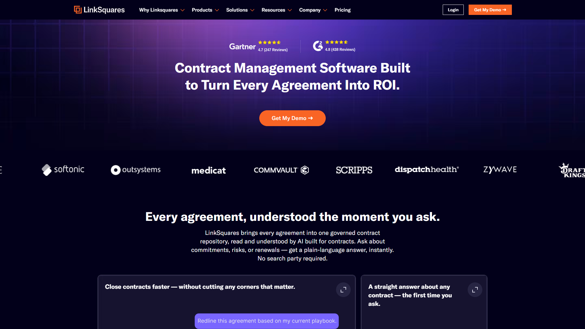 LinkSquares product screenshot