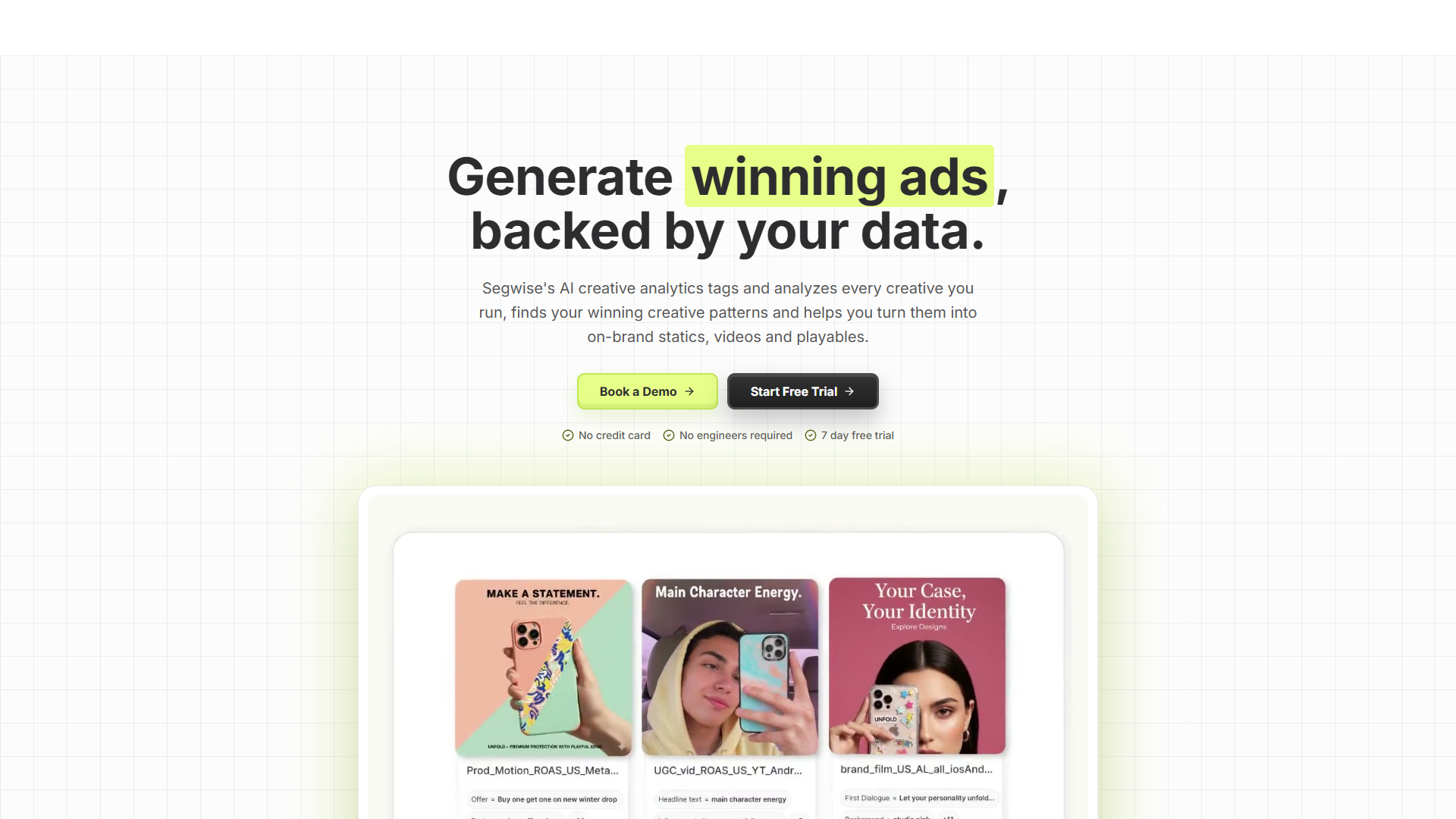 Segwise product screenshot
