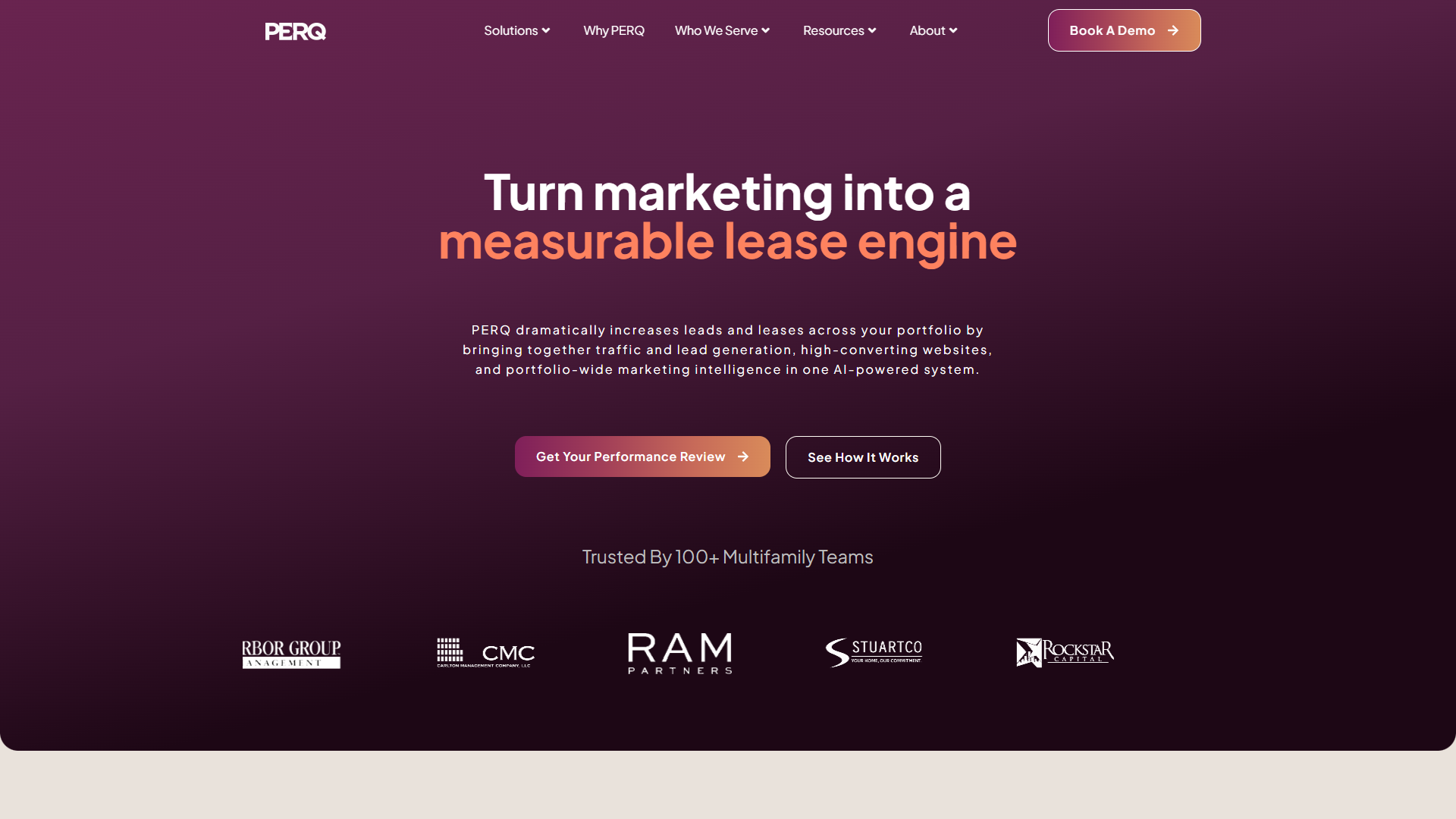 PERQ product screenshot