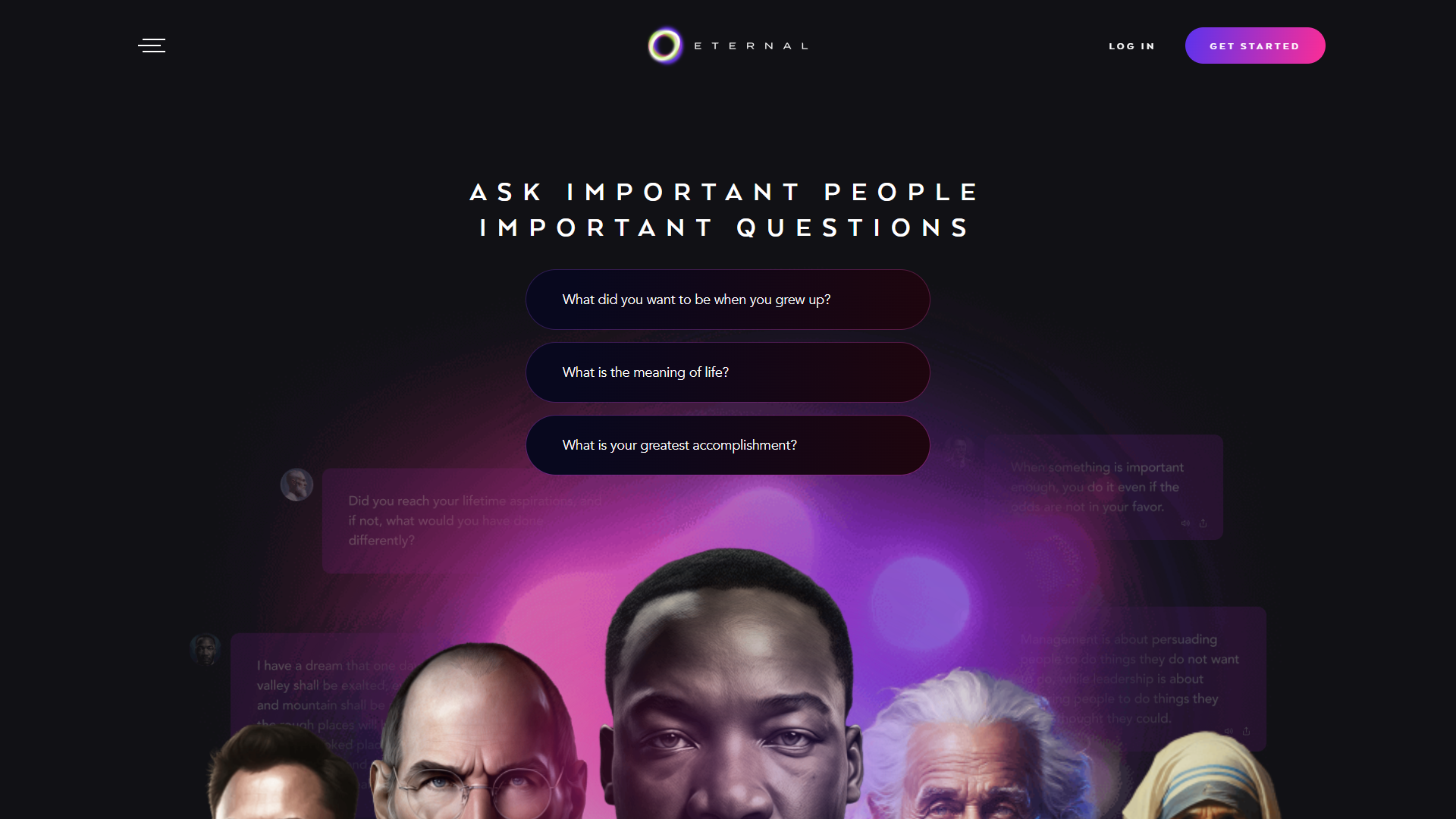 Eternal AI product screenshot