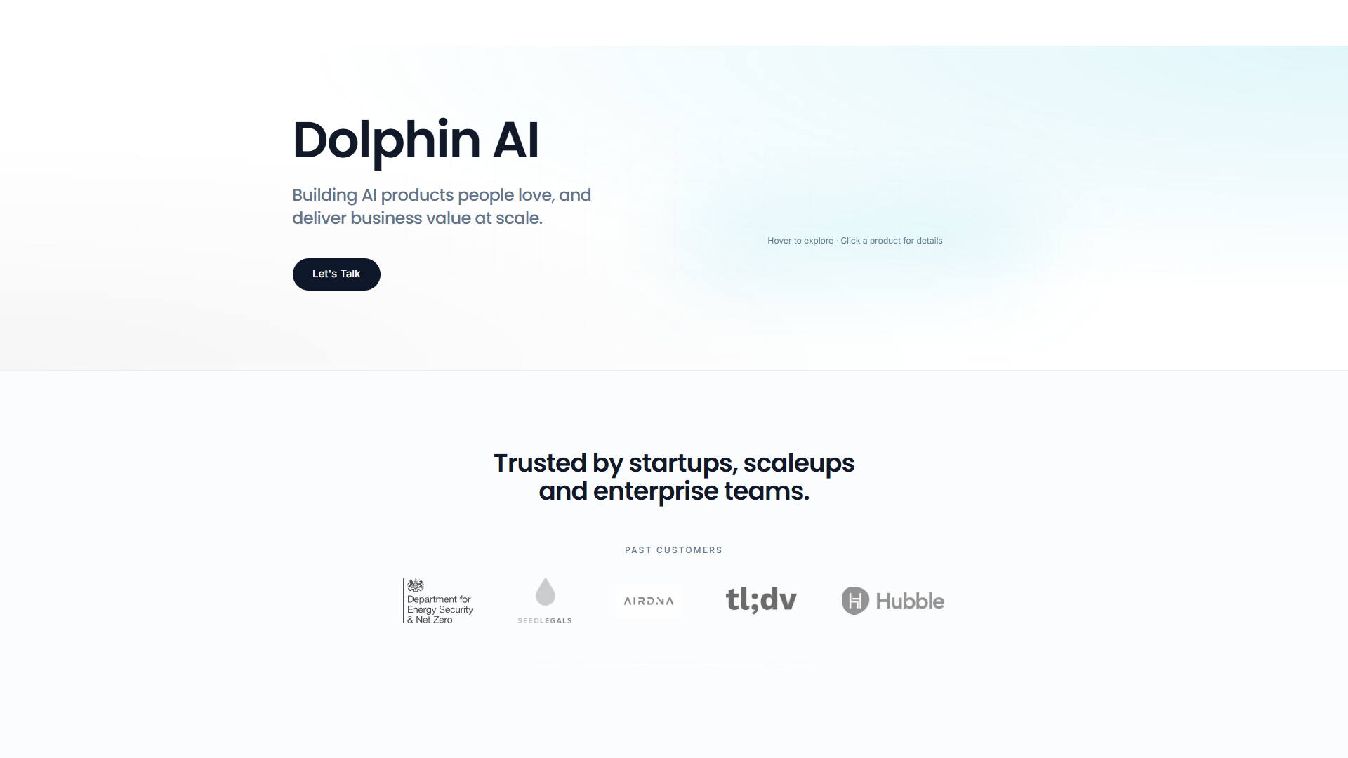 Dolphin AI product screenshot
