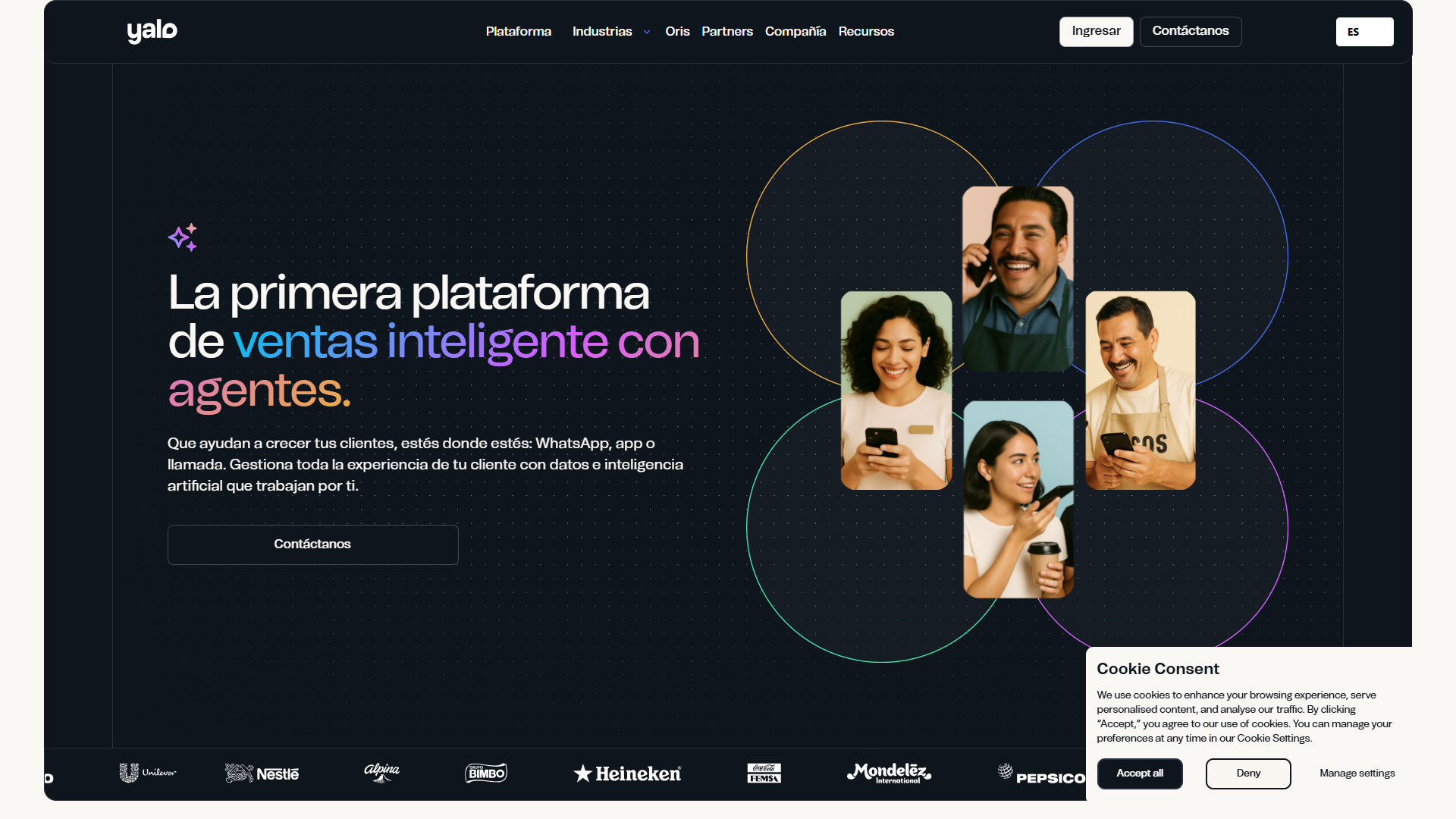Yalo product screenshot