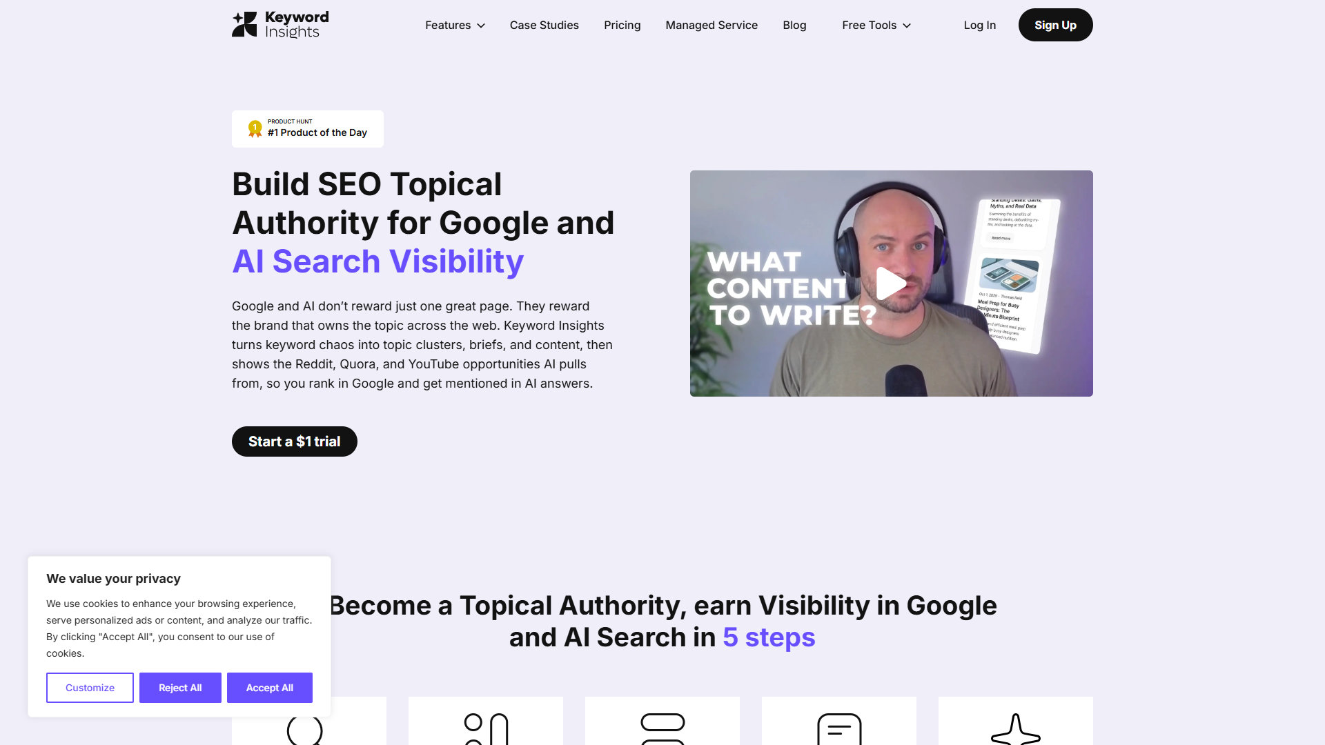 Keyword Insights product screenshot