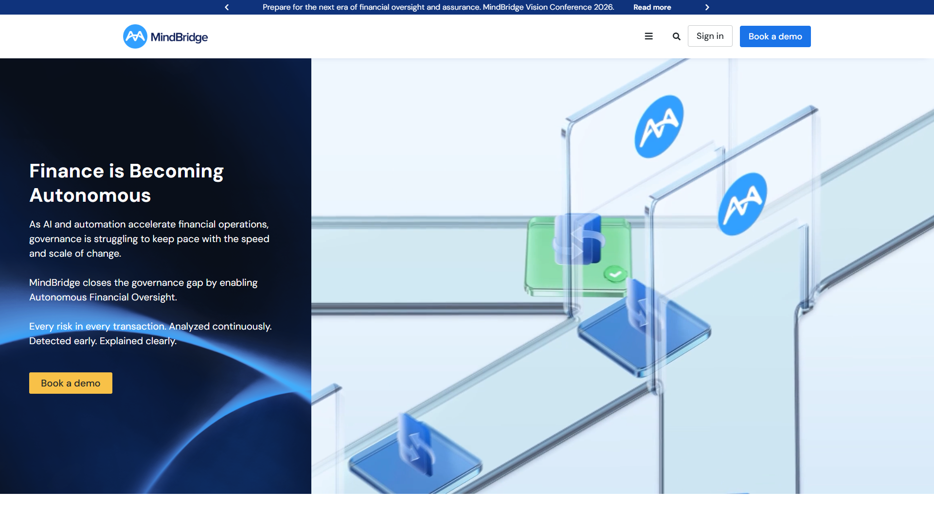 MindBridge product screenshot