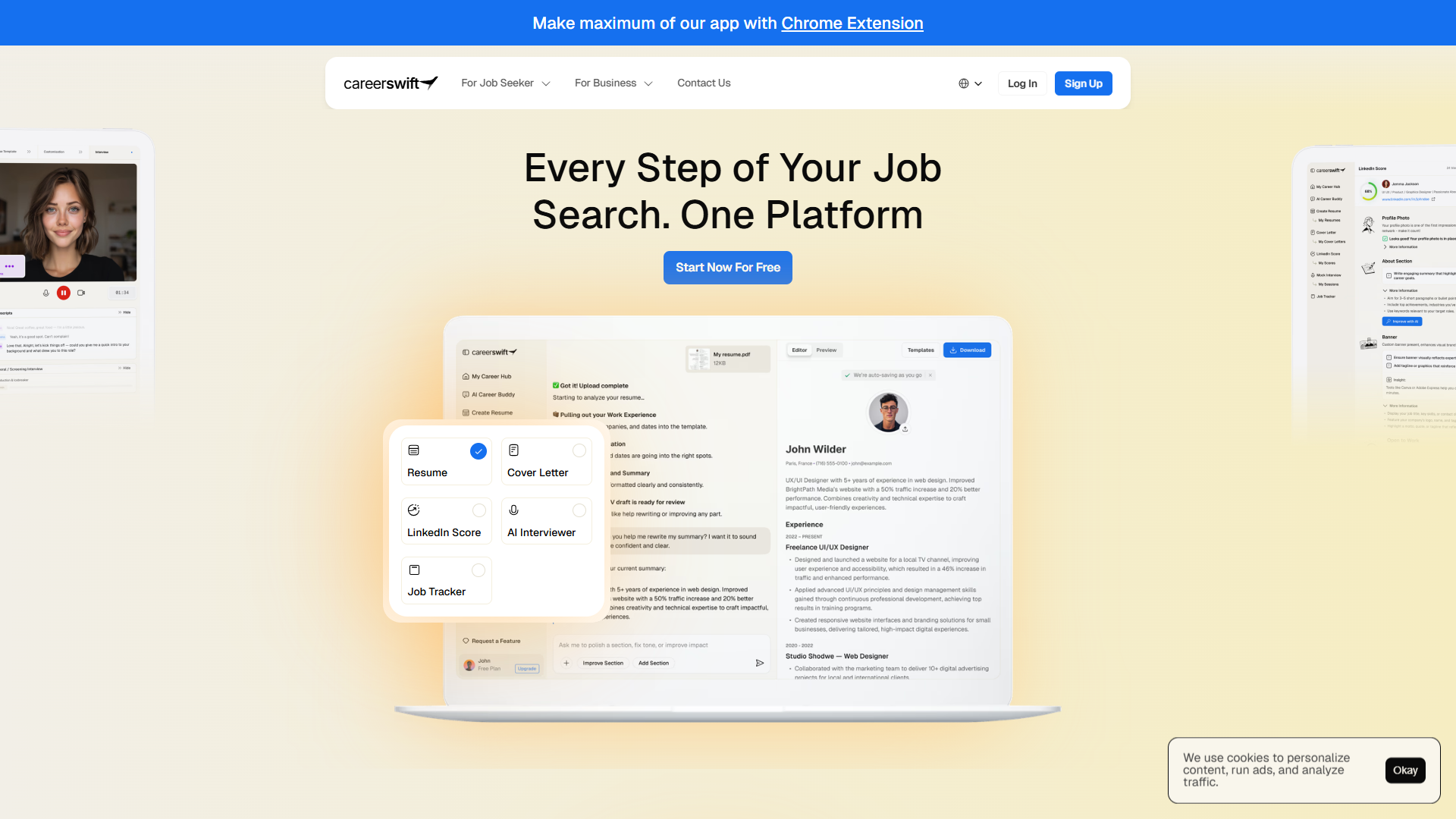 CareerSwift product screenshot