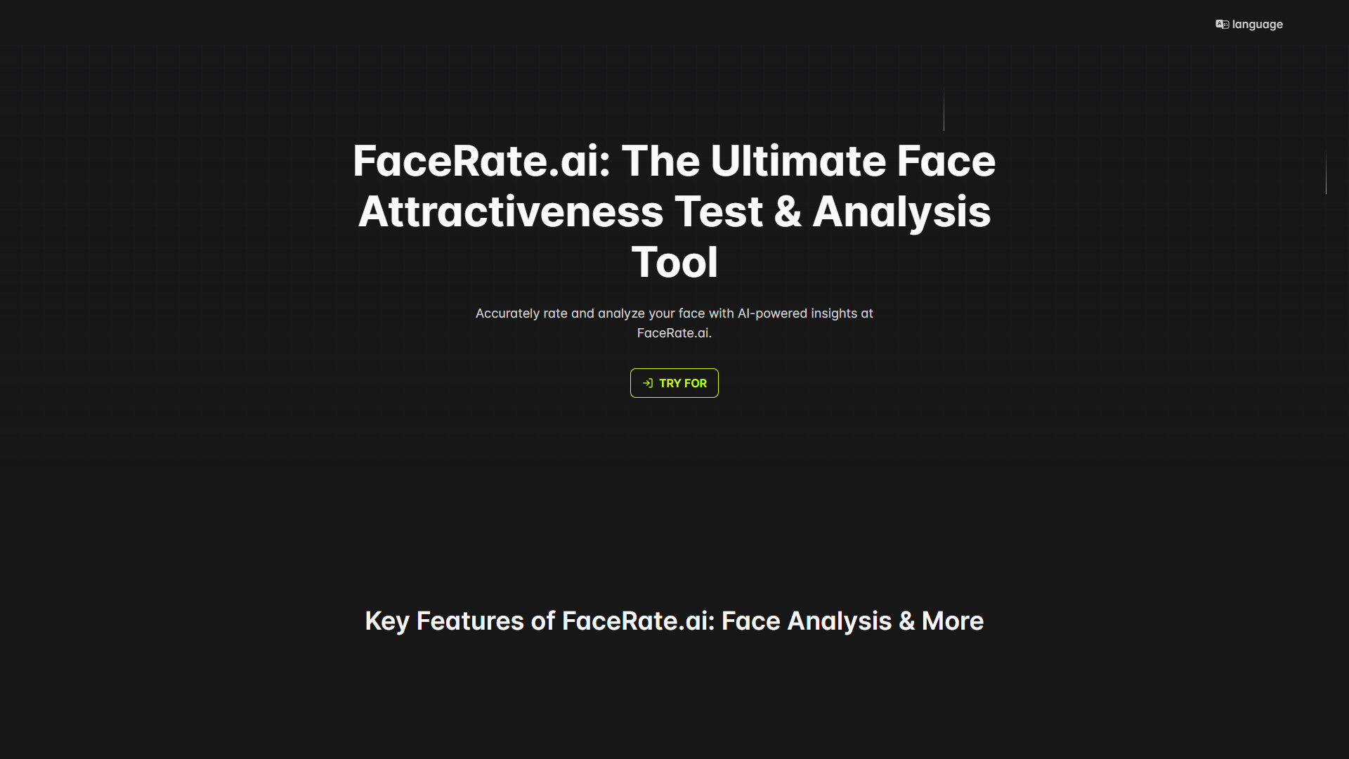 FaceRate product screenshot