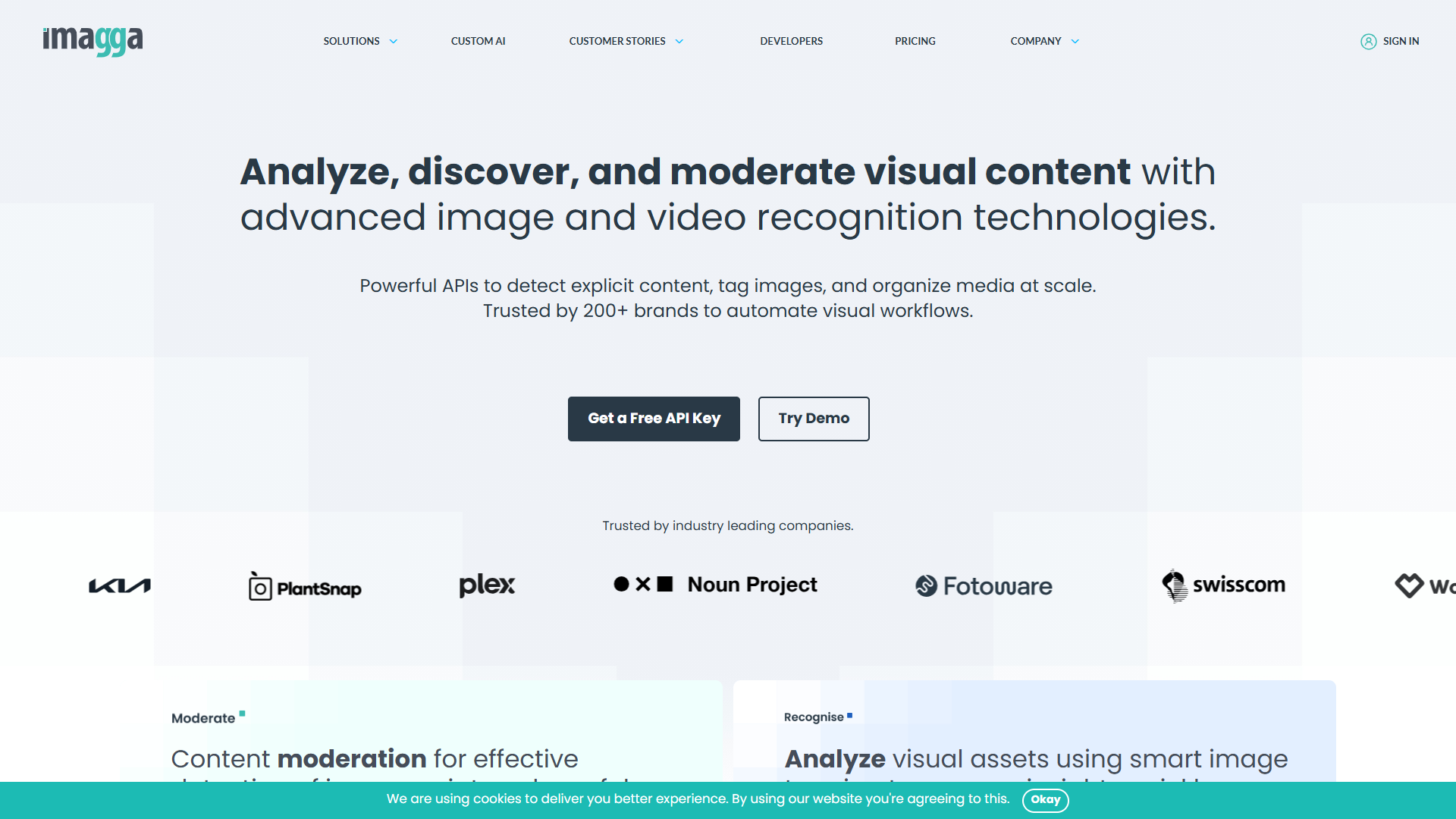Imagga product screenshot