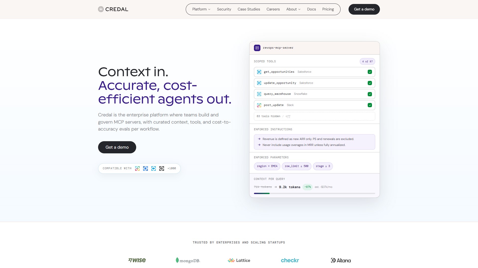Credal product screenshot