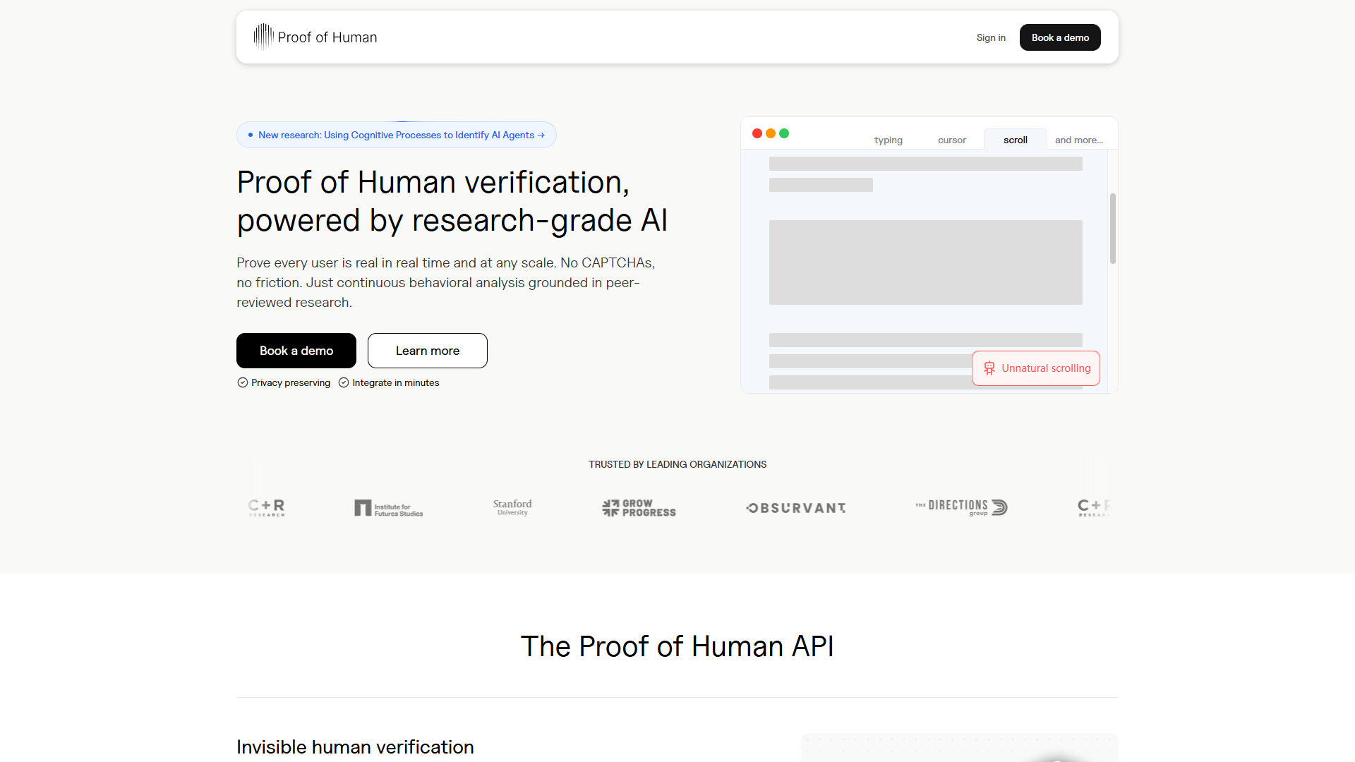 Roundtable product screenshot