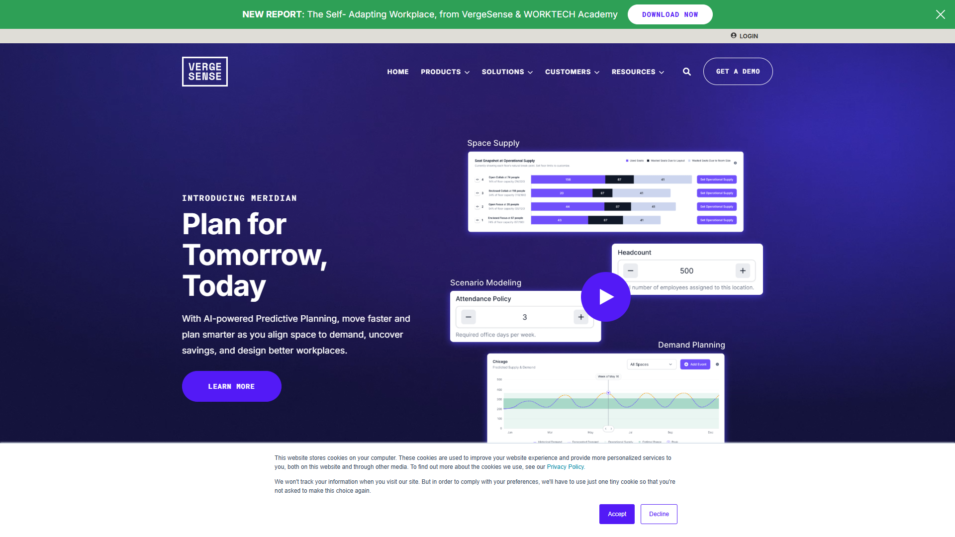 Vergesense product screenshot