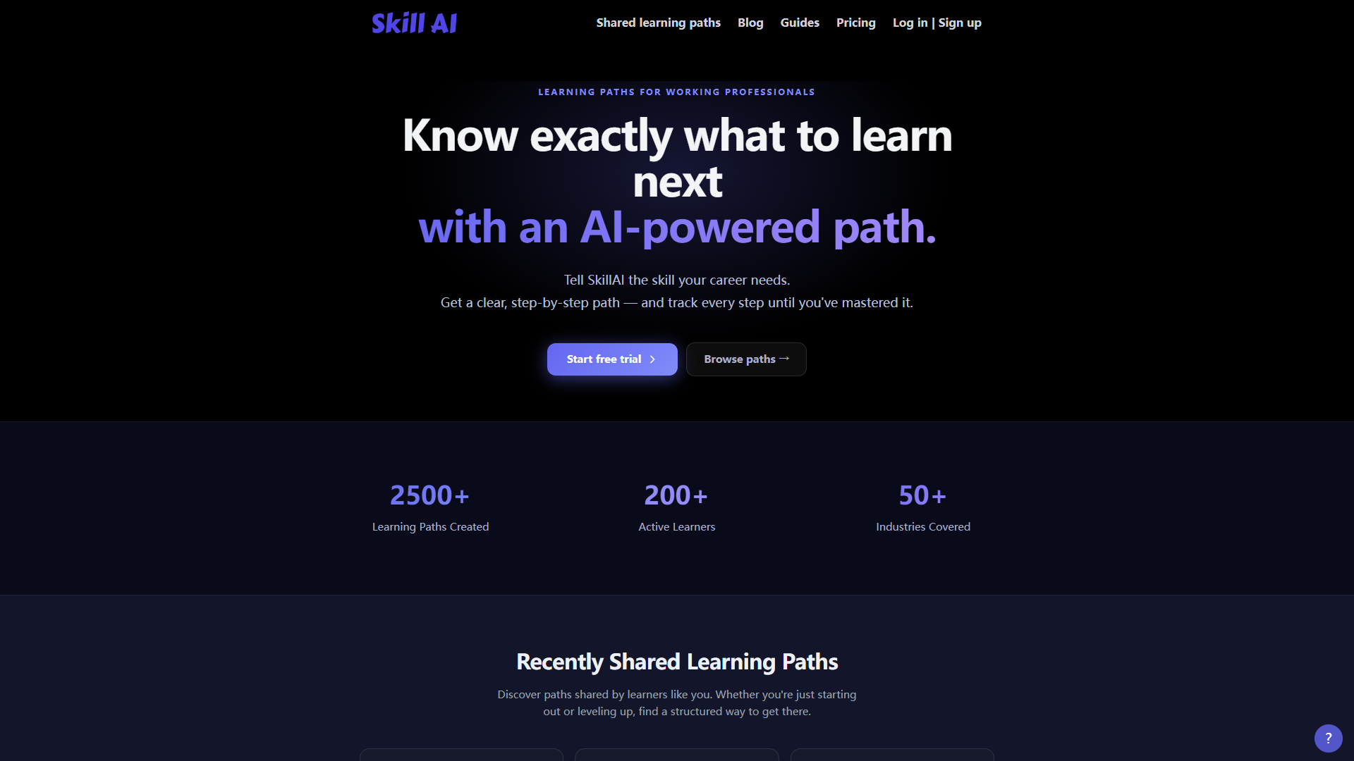 SkillAI product screenshot