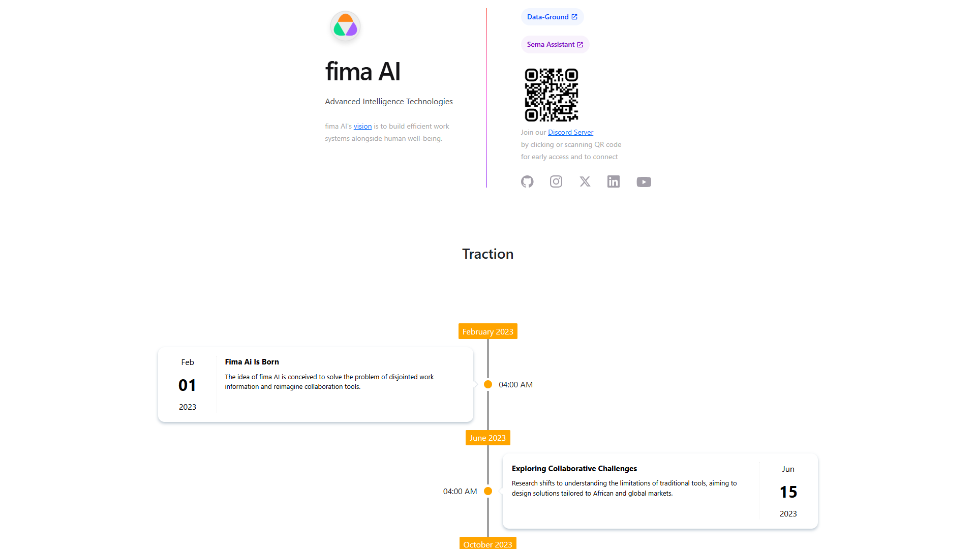 Fima AI product screenshot