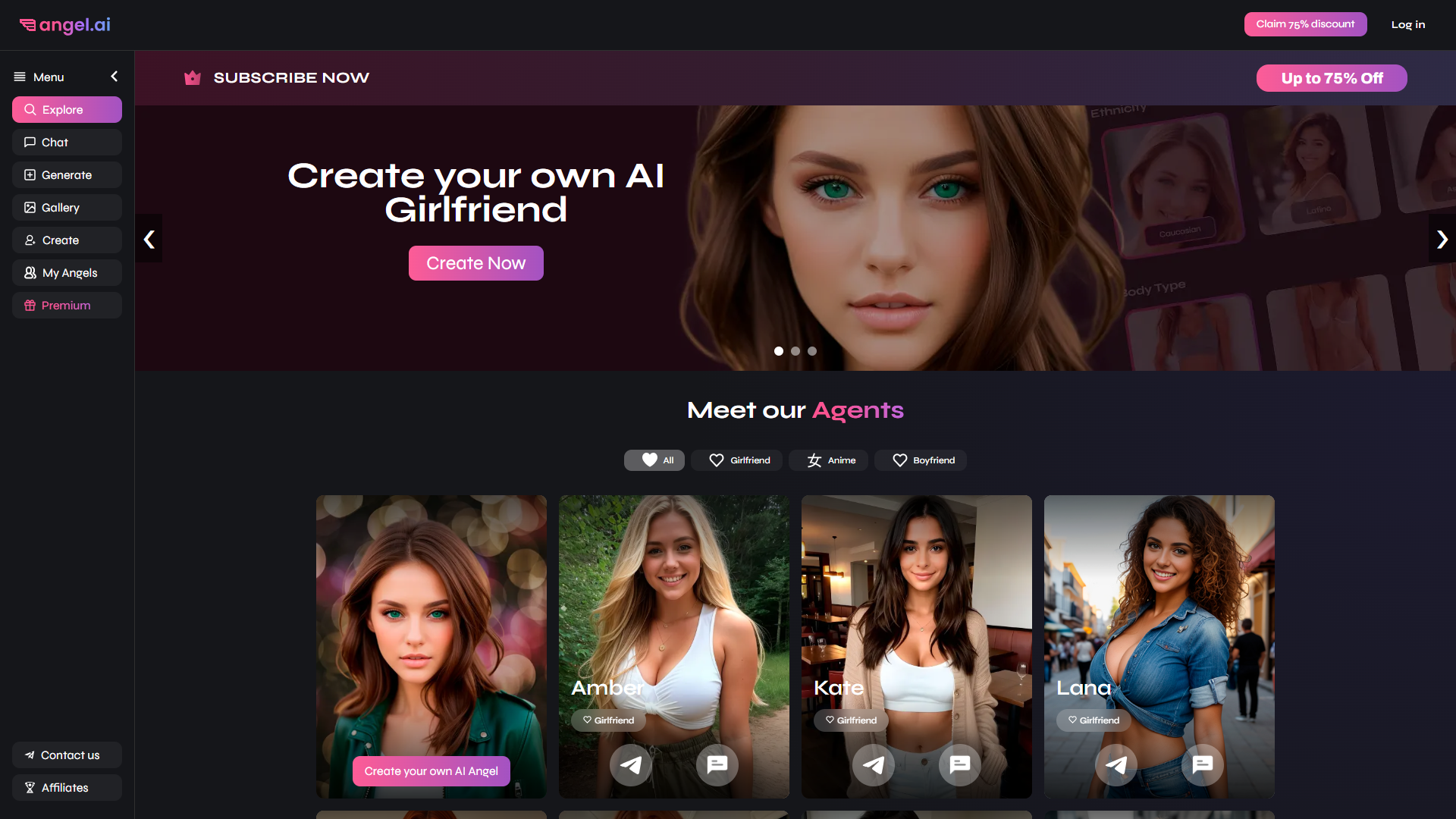 Angel AI product screenshot