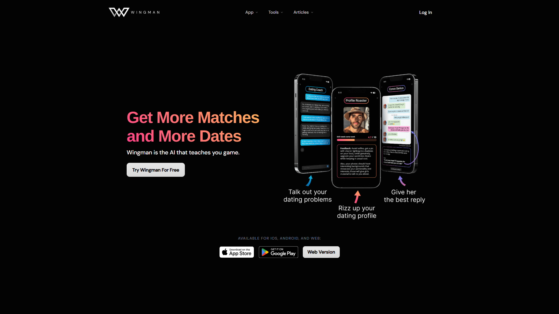 Wingman product screenshot