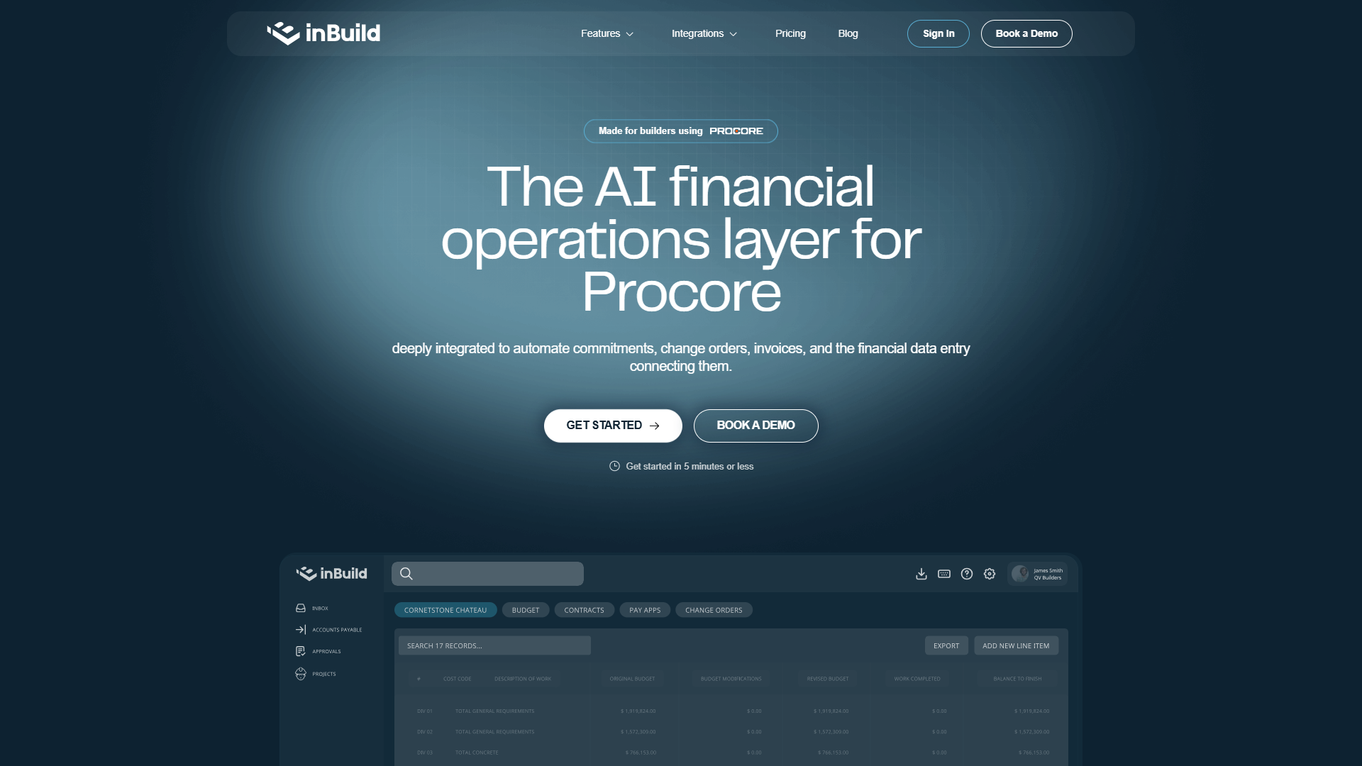 InBuild product screenshot