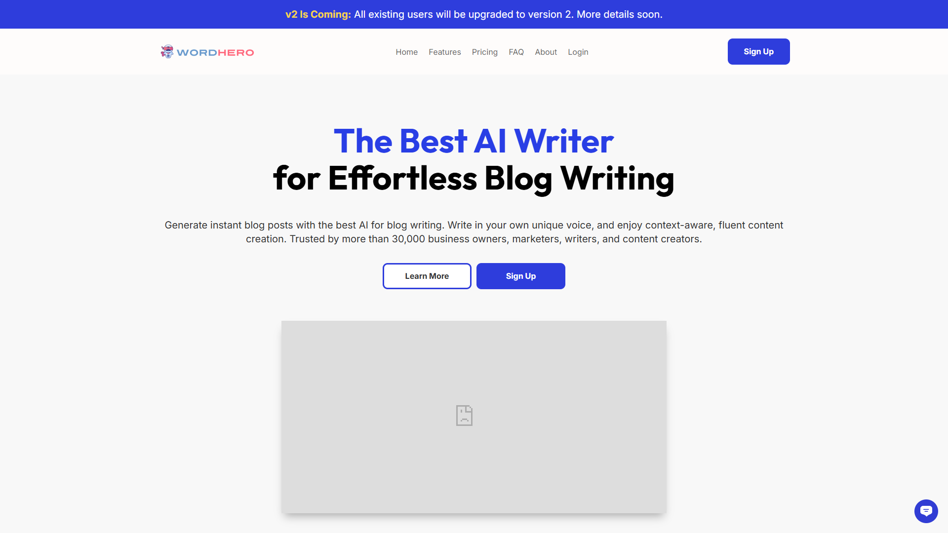 WordHero product screenshot