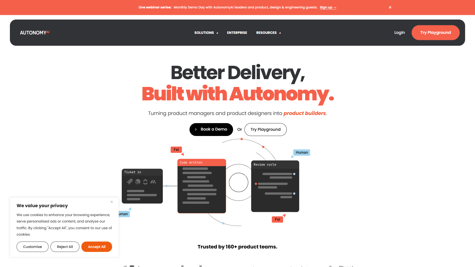 Autonomy AI product screenshot