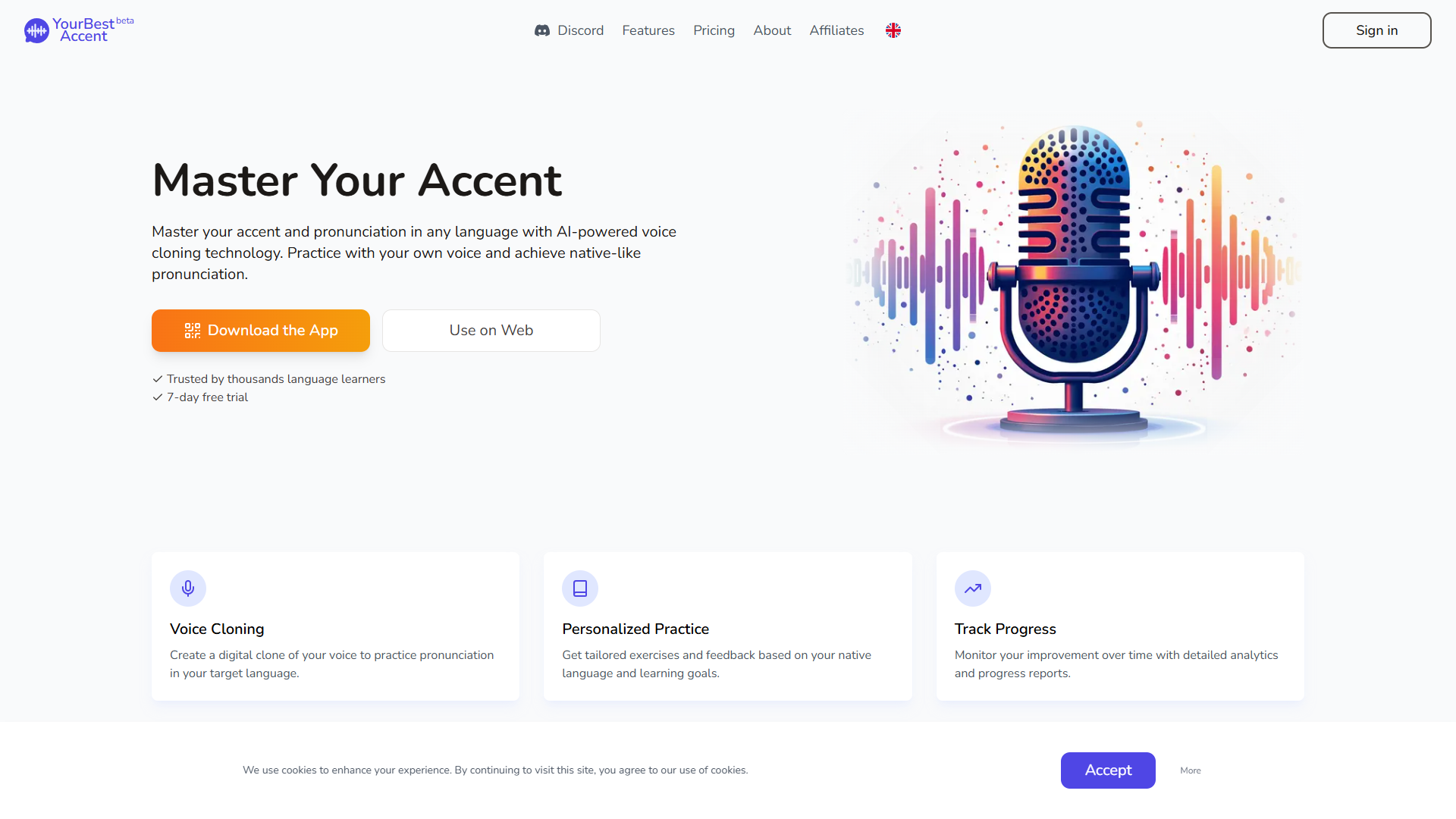YourBestAccent product screenshot