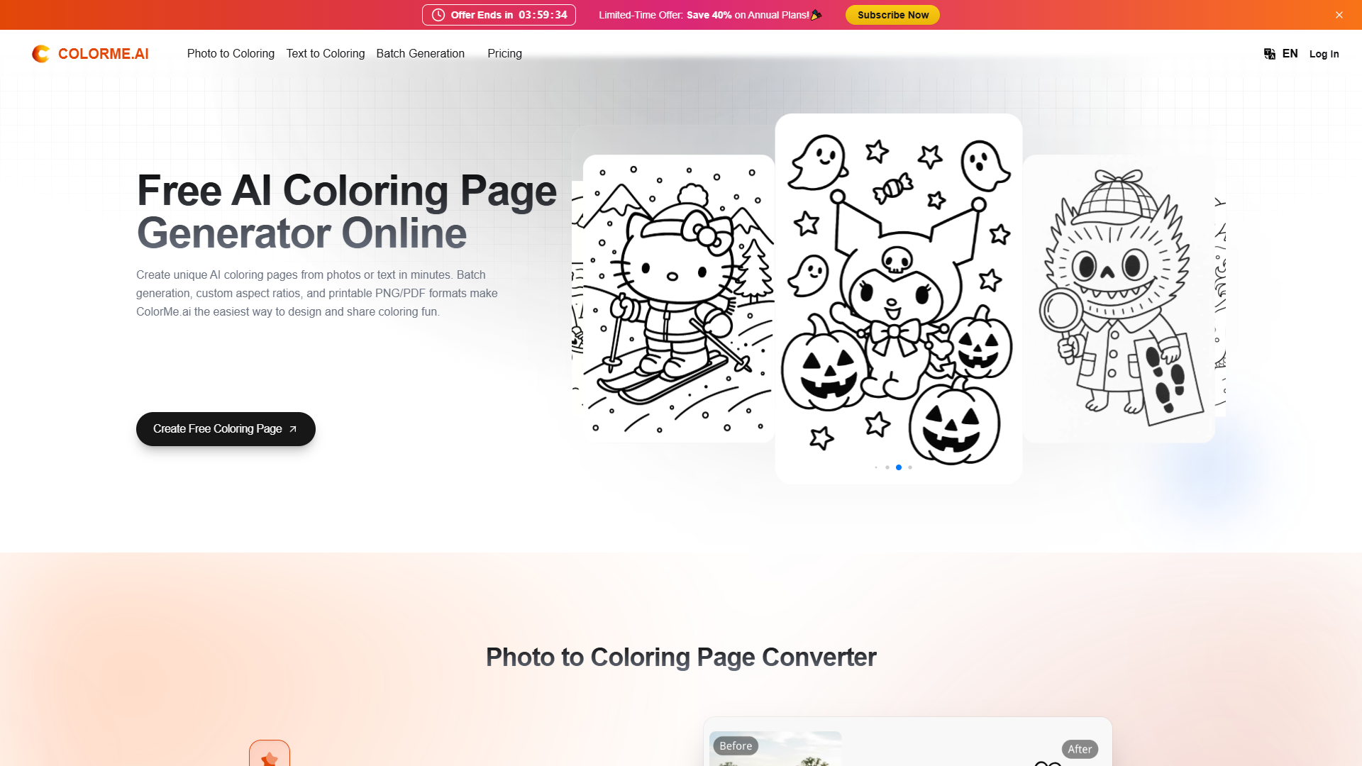 ColorMe.ai product screenshot