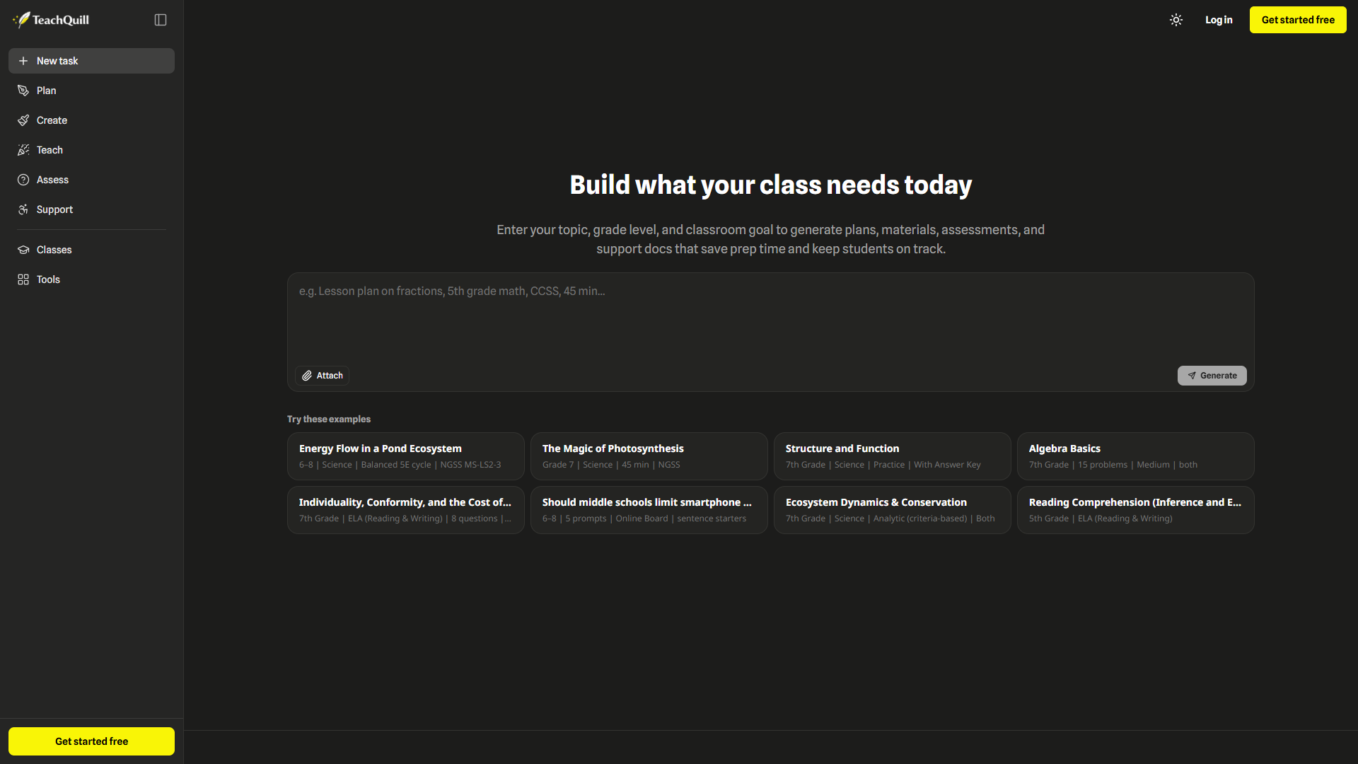 TeachQuill product screenshot