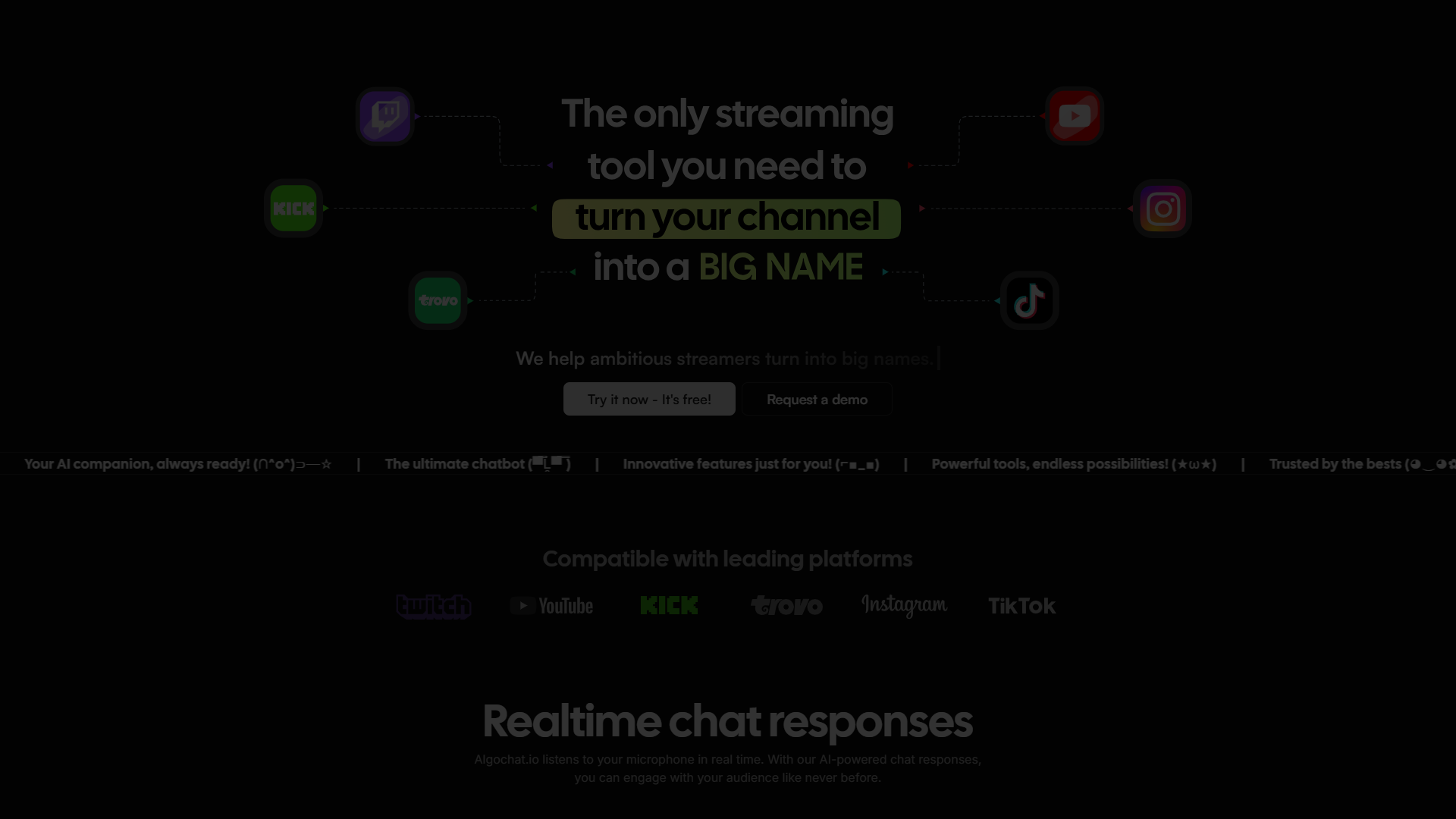 Algochat.io product screenshot