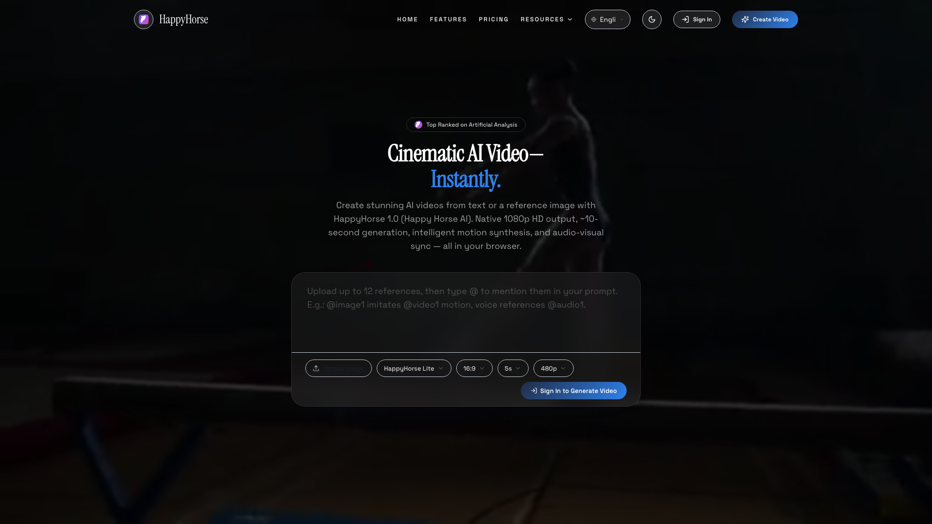 HappyHorse product screenshot