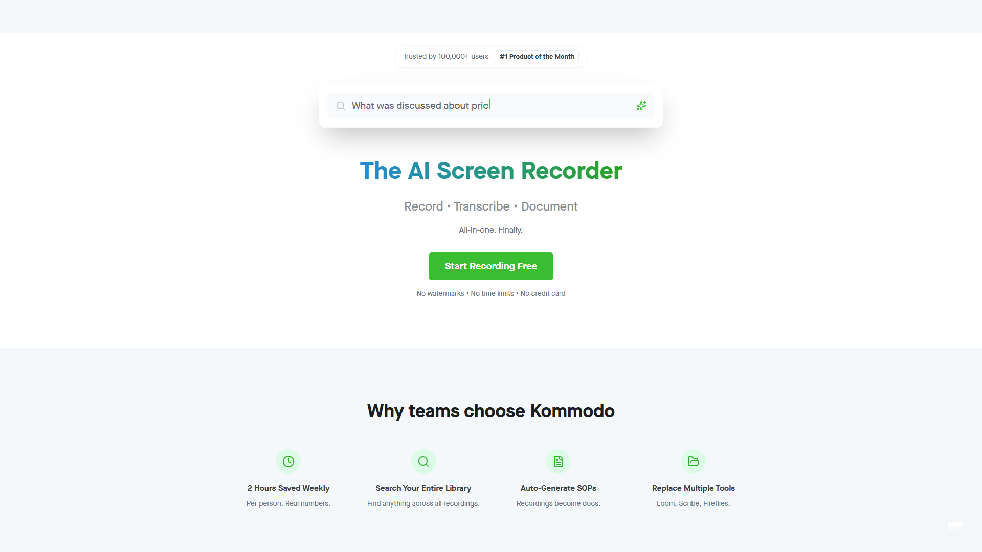 Kommodo product screenshot