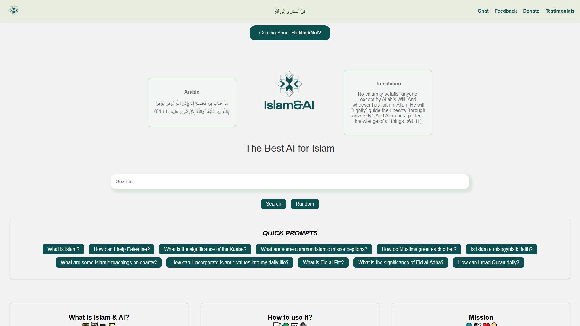 Islam & AI product screenshot