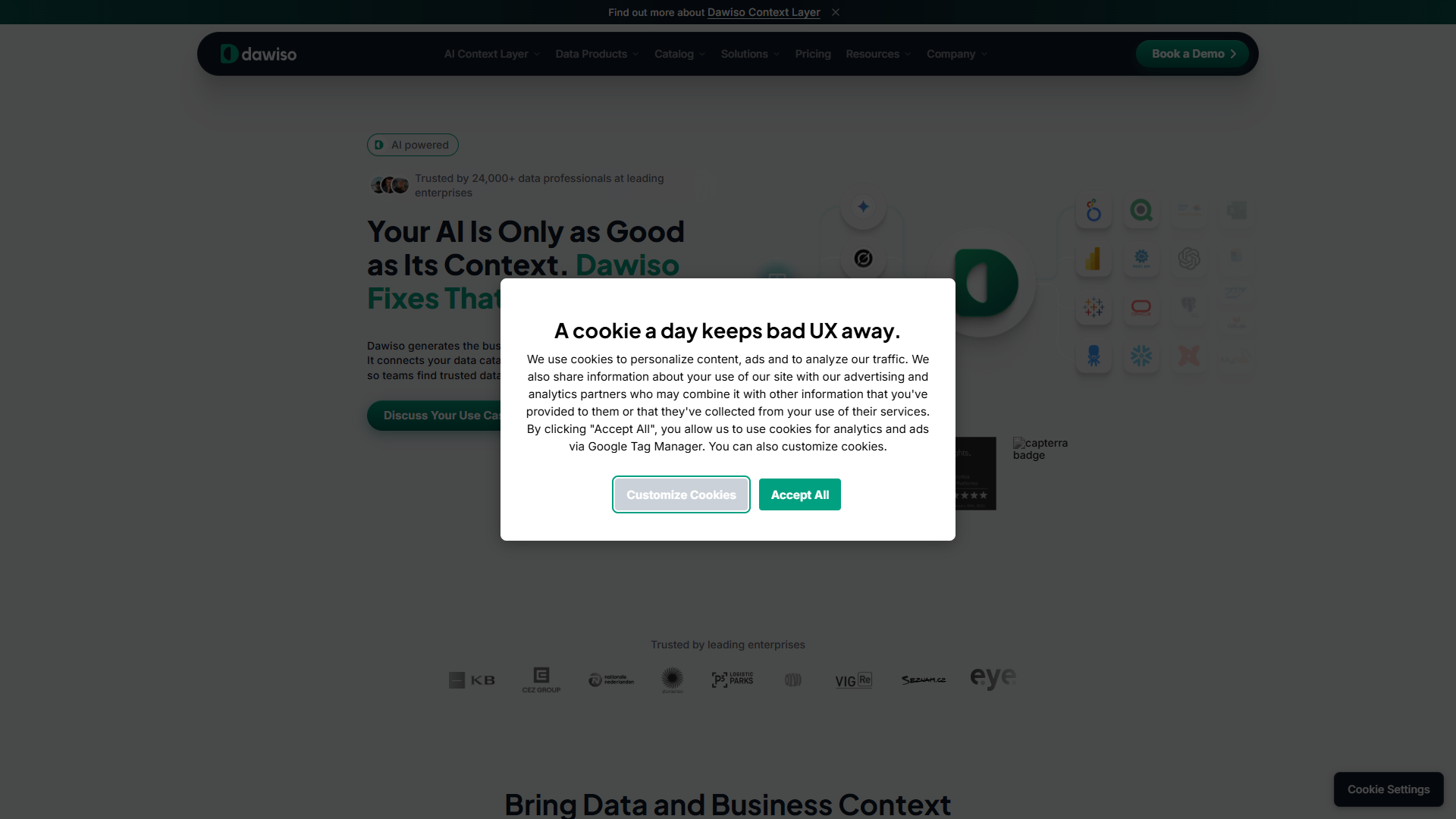 Dawiso product screenshot