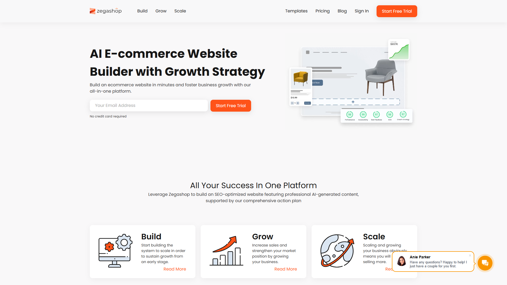 Zegashop product screenshot
