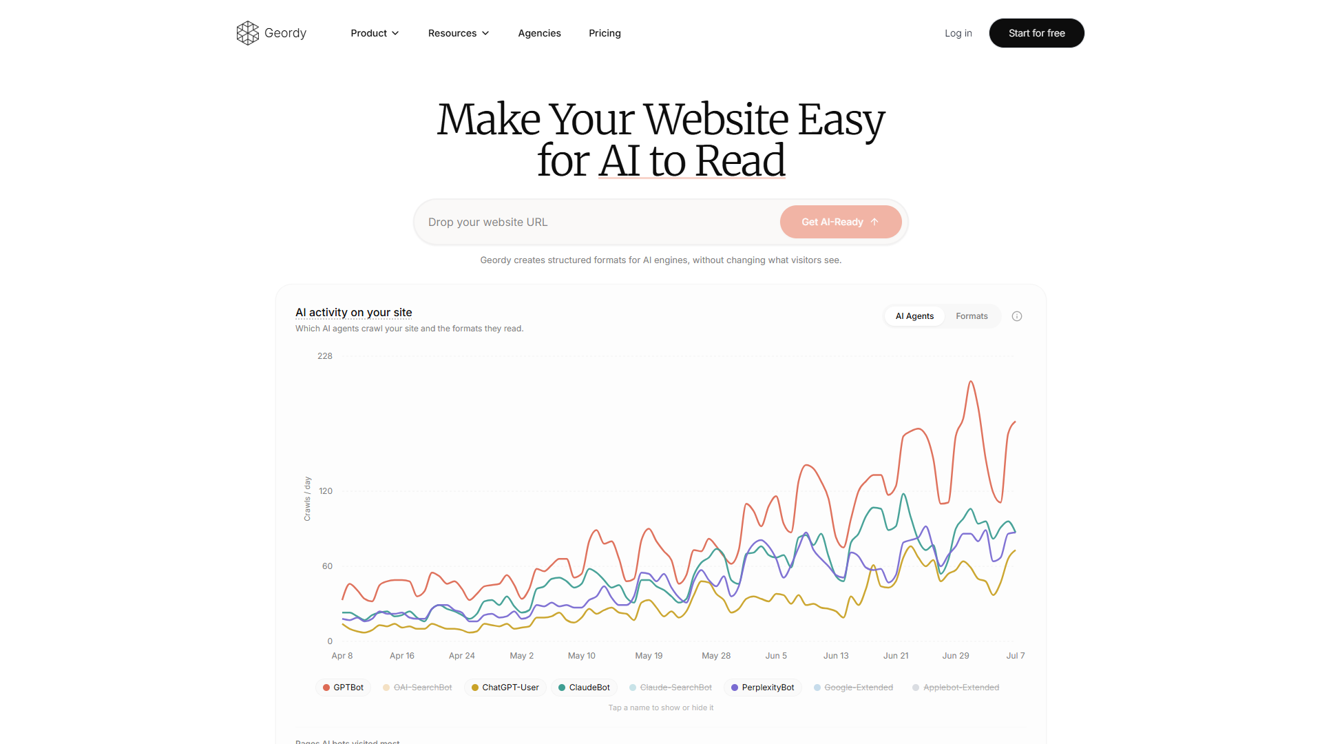 Geordy product screenshot