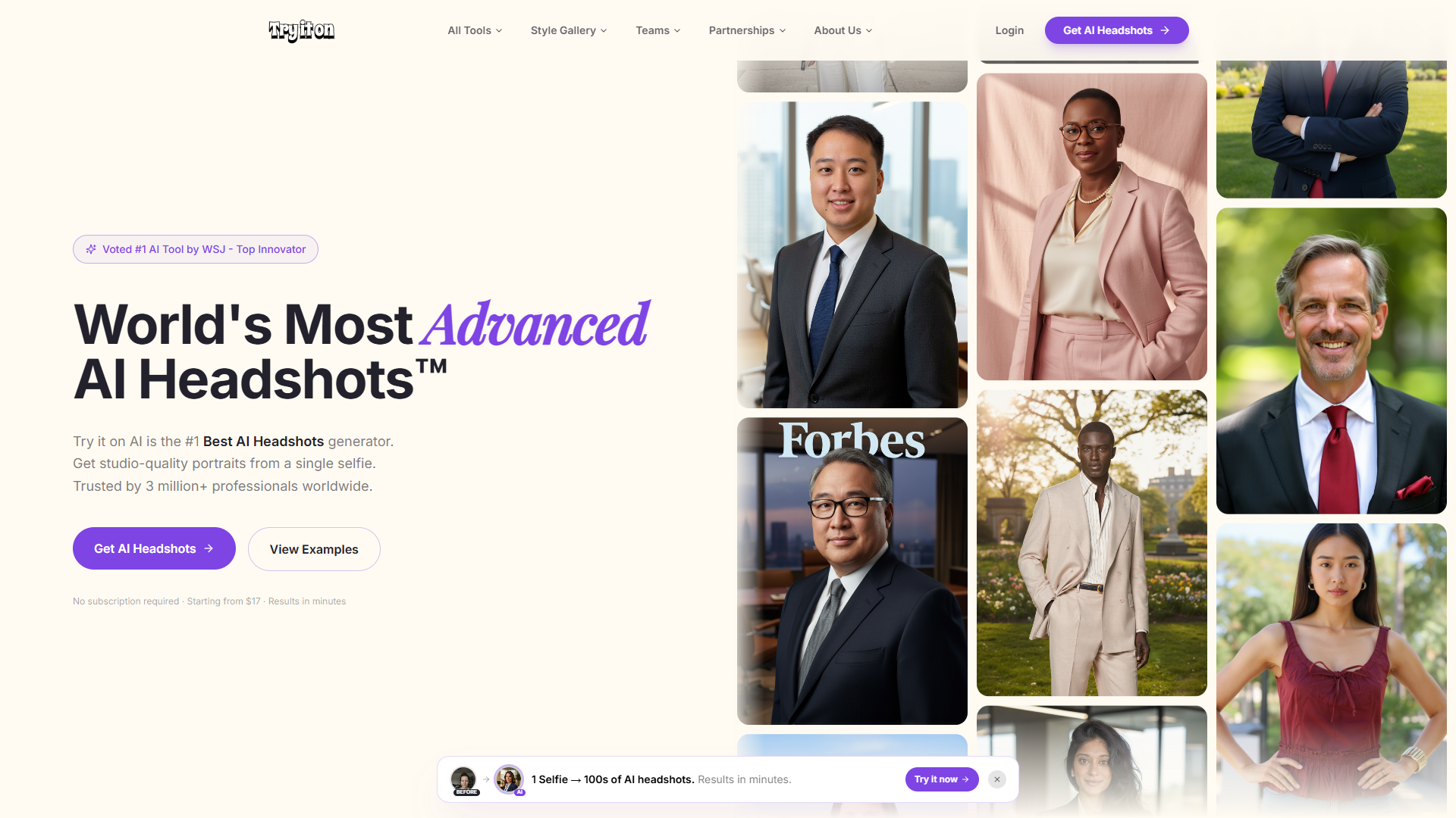 Try it on AI product screenshot